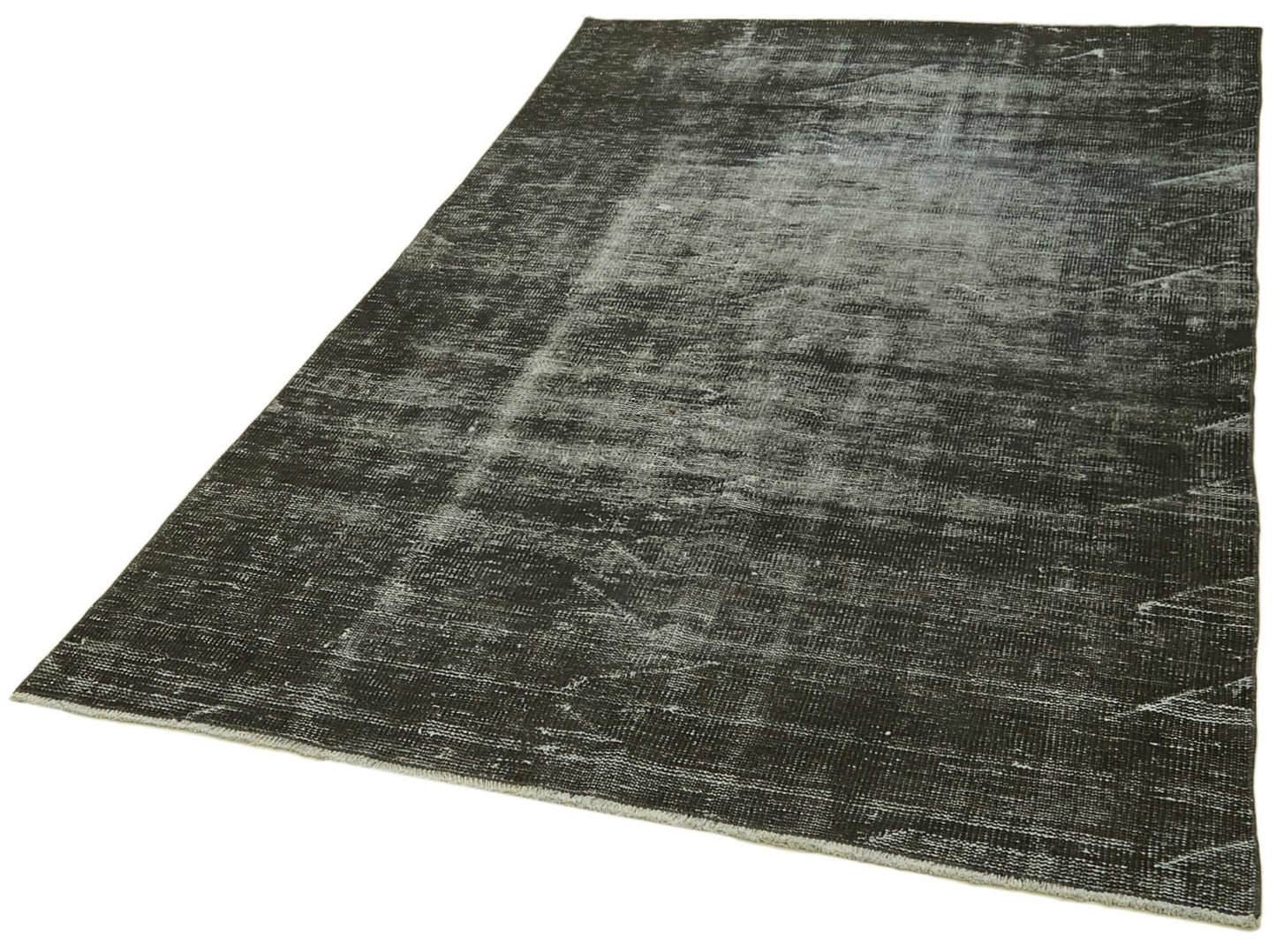 5x8 Black Overdyed Rug - 41280