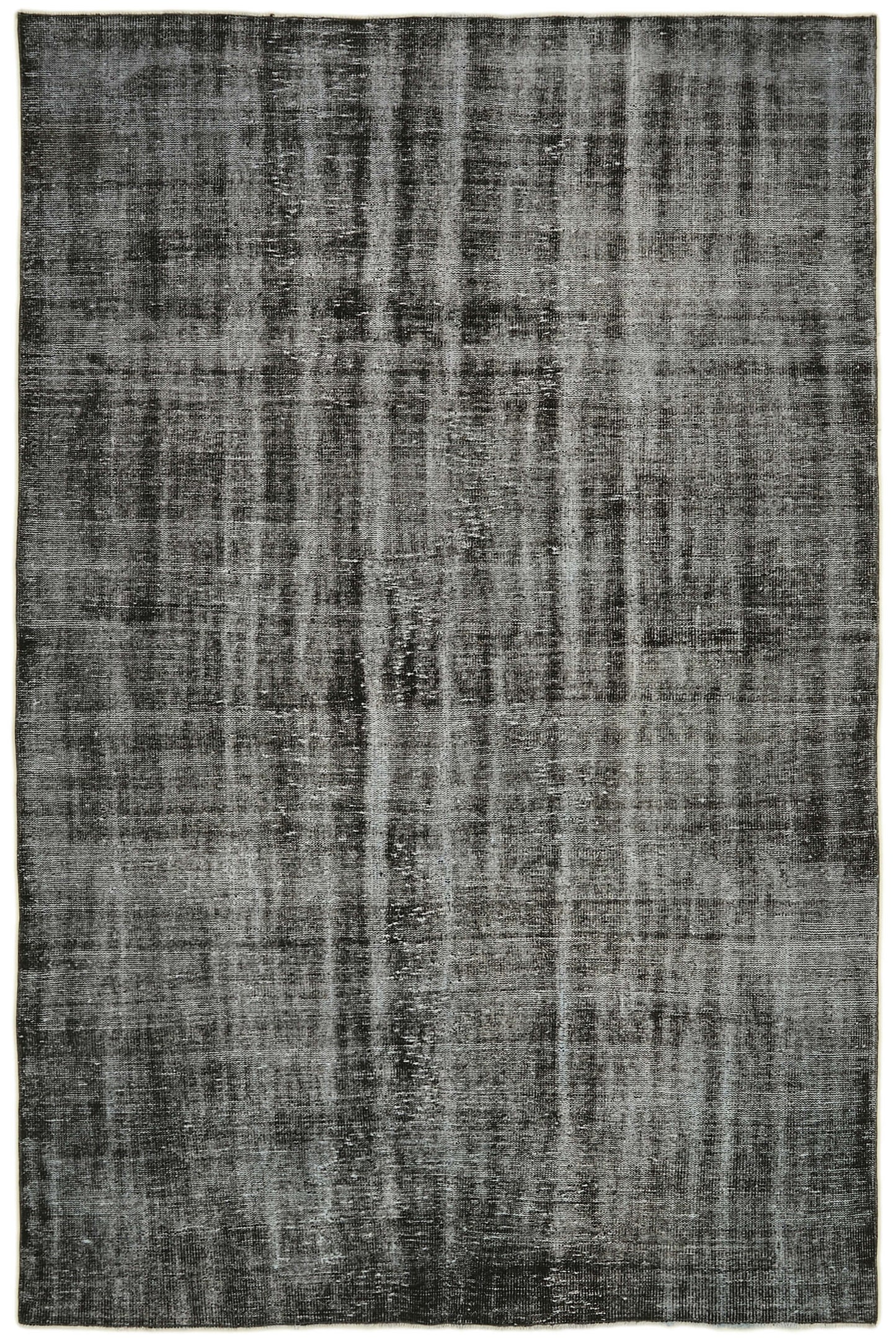 7x10 Black Overdyed Rug - 41284