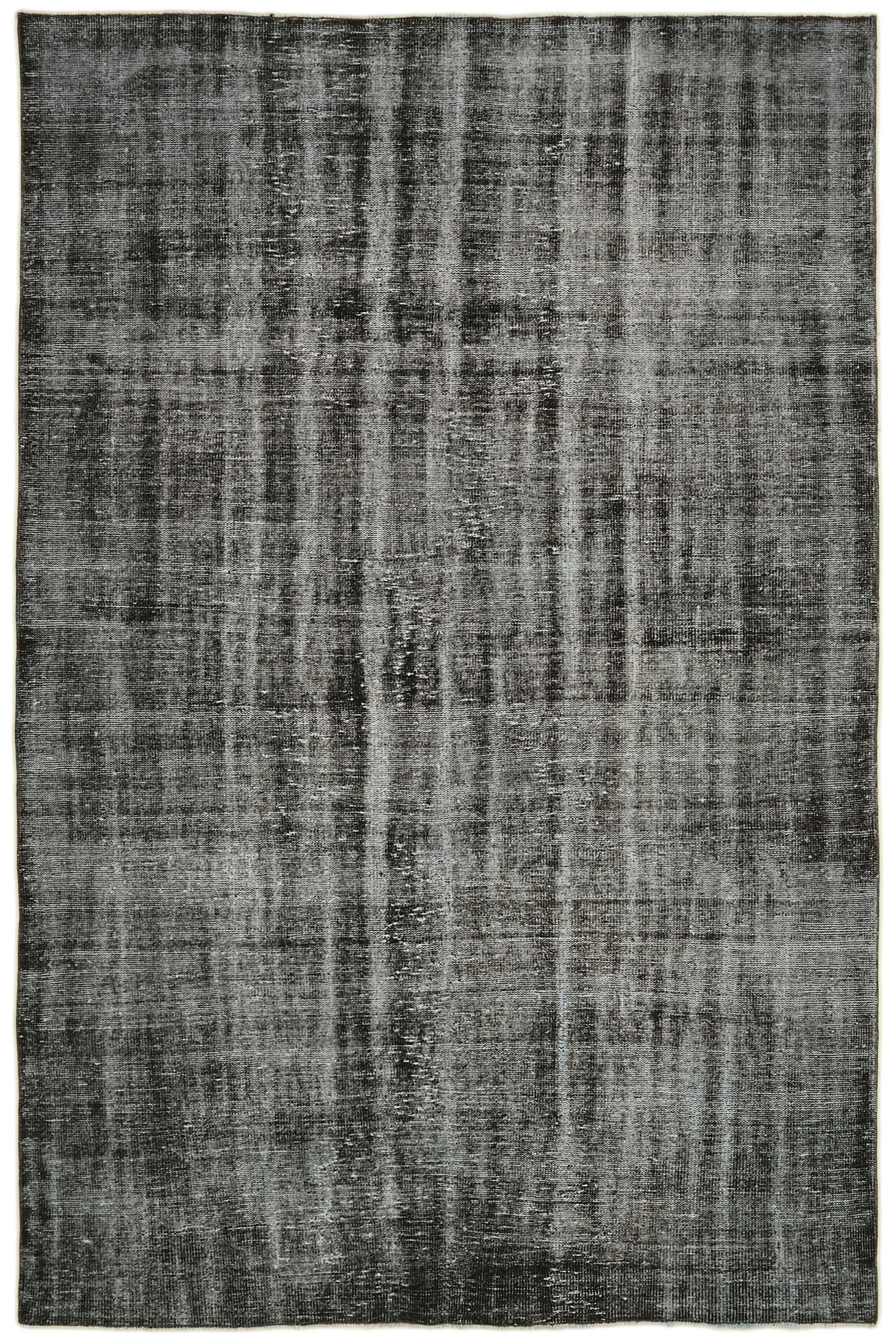 7x10 Black Overdyed Rug - 41284