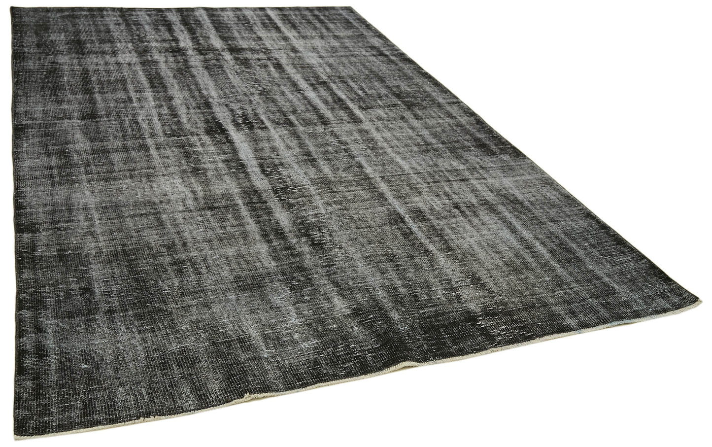 7x10 Black Overdyed Rug - 41284