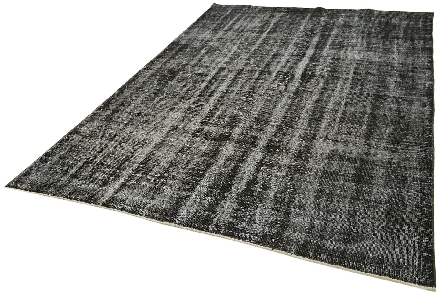 7x10 Black Overdyed Rug - 41284