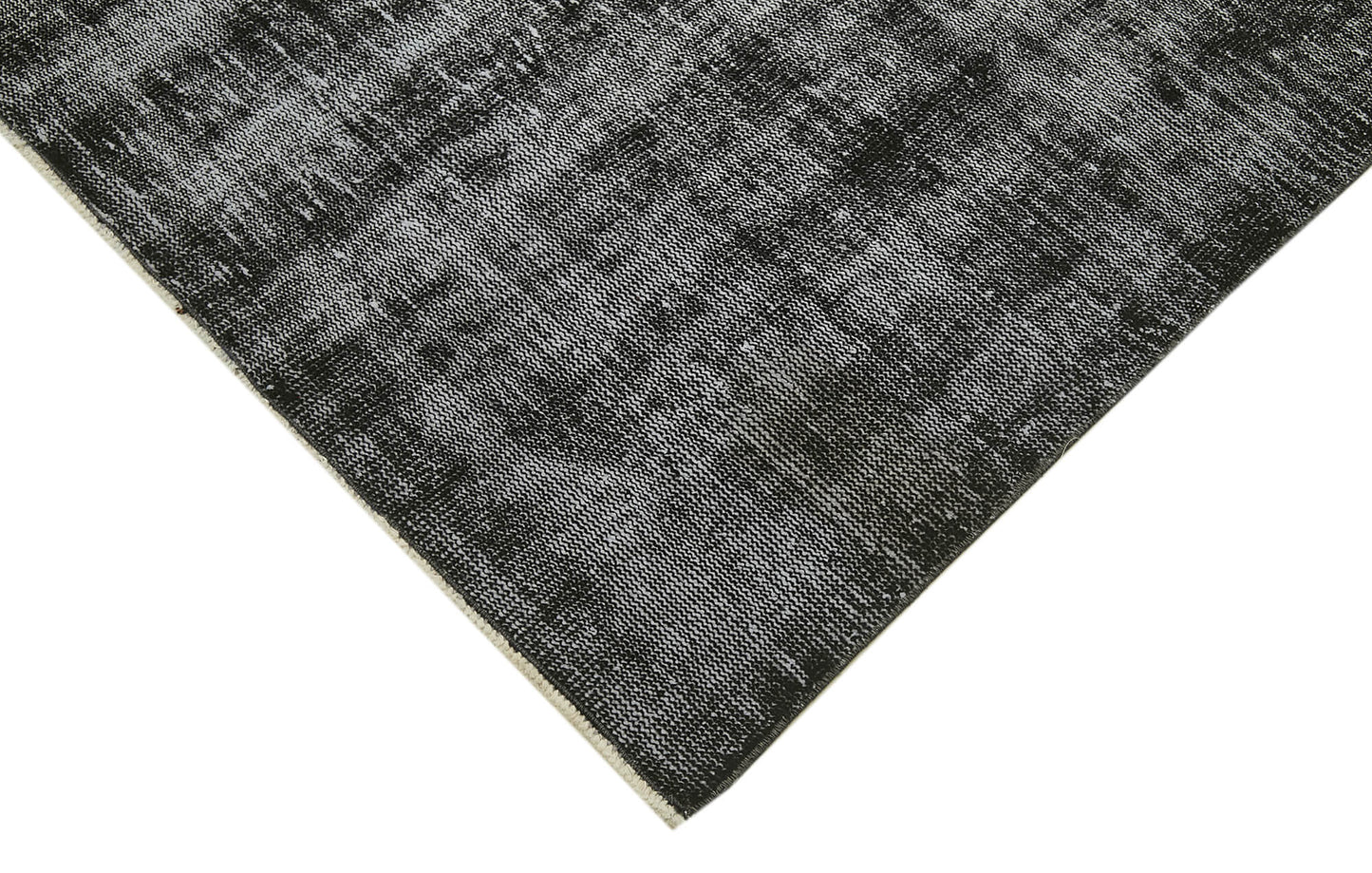 7x10 Black Overdyed Rug - 41284