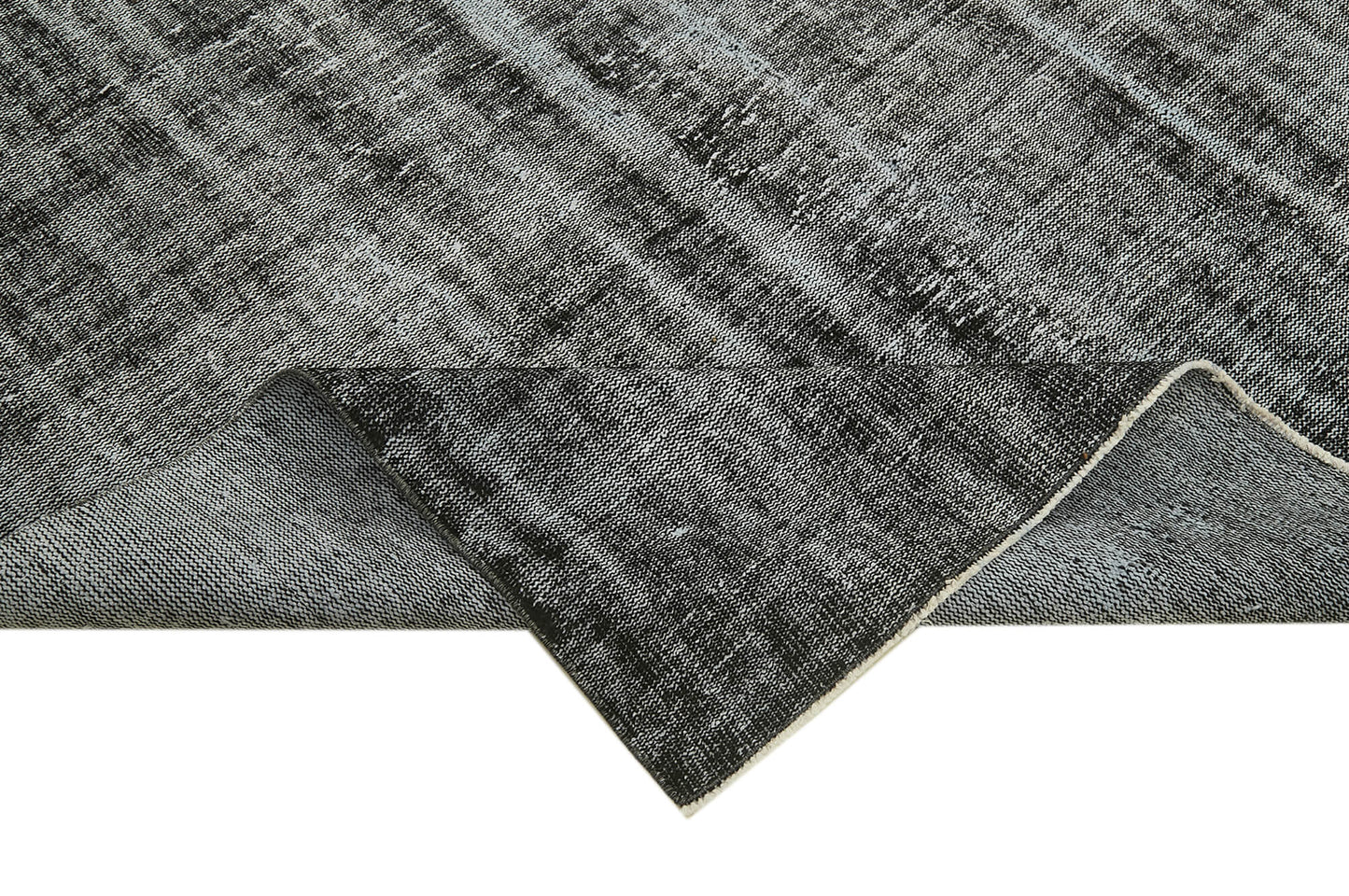 7x10 Black Overdyed Rug - 41284