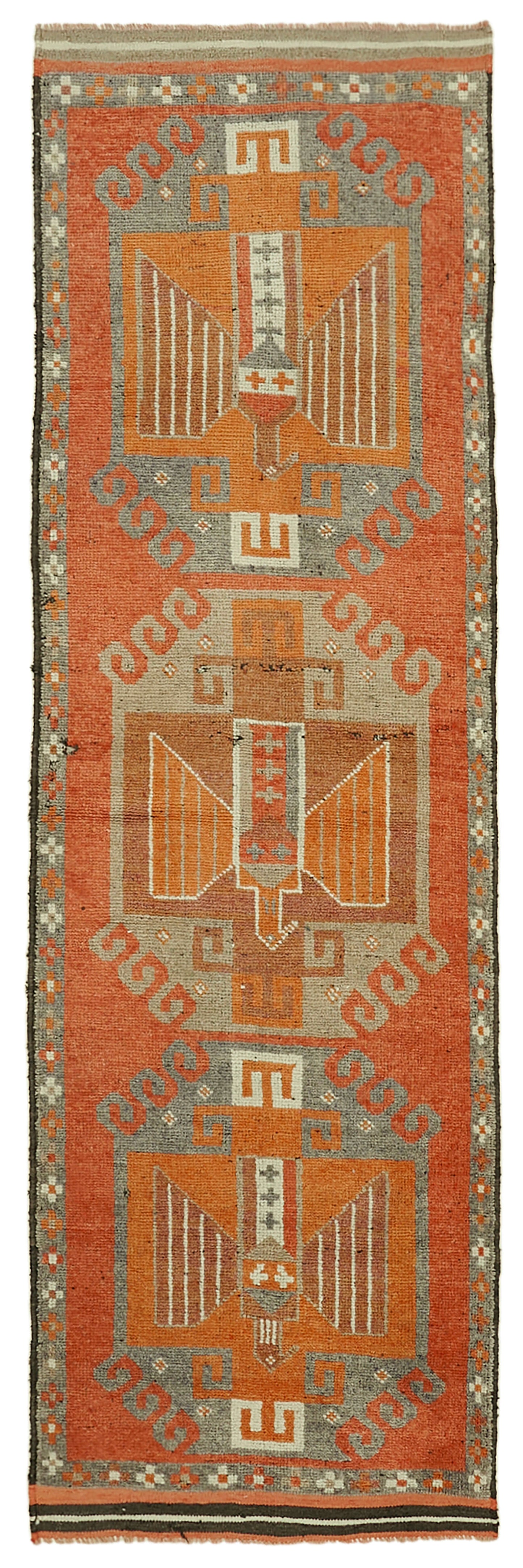 4x11 Orange Boho Runner Rugs - 41300