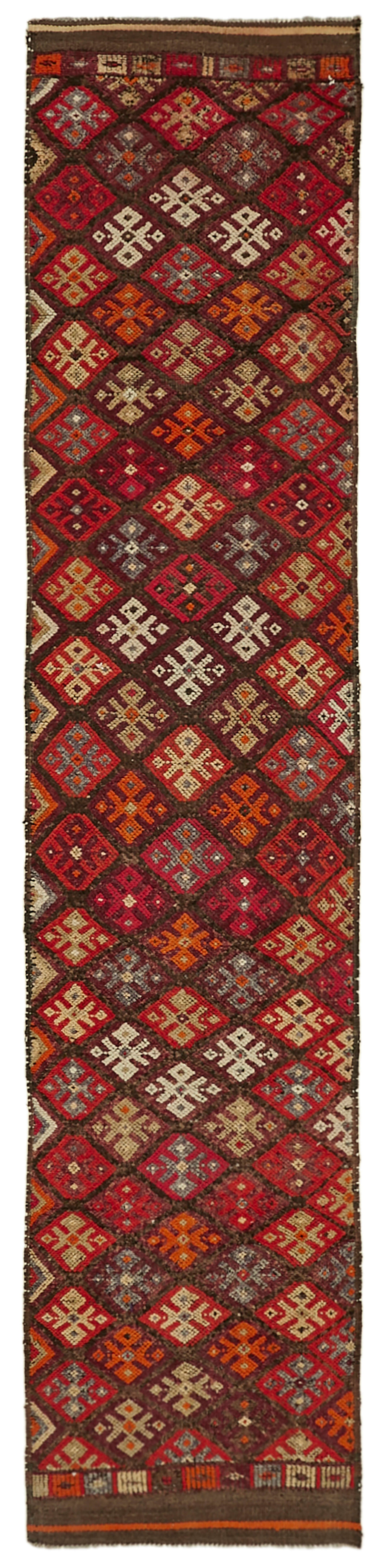 3x13 Red Boho Runner Rugs - 41303