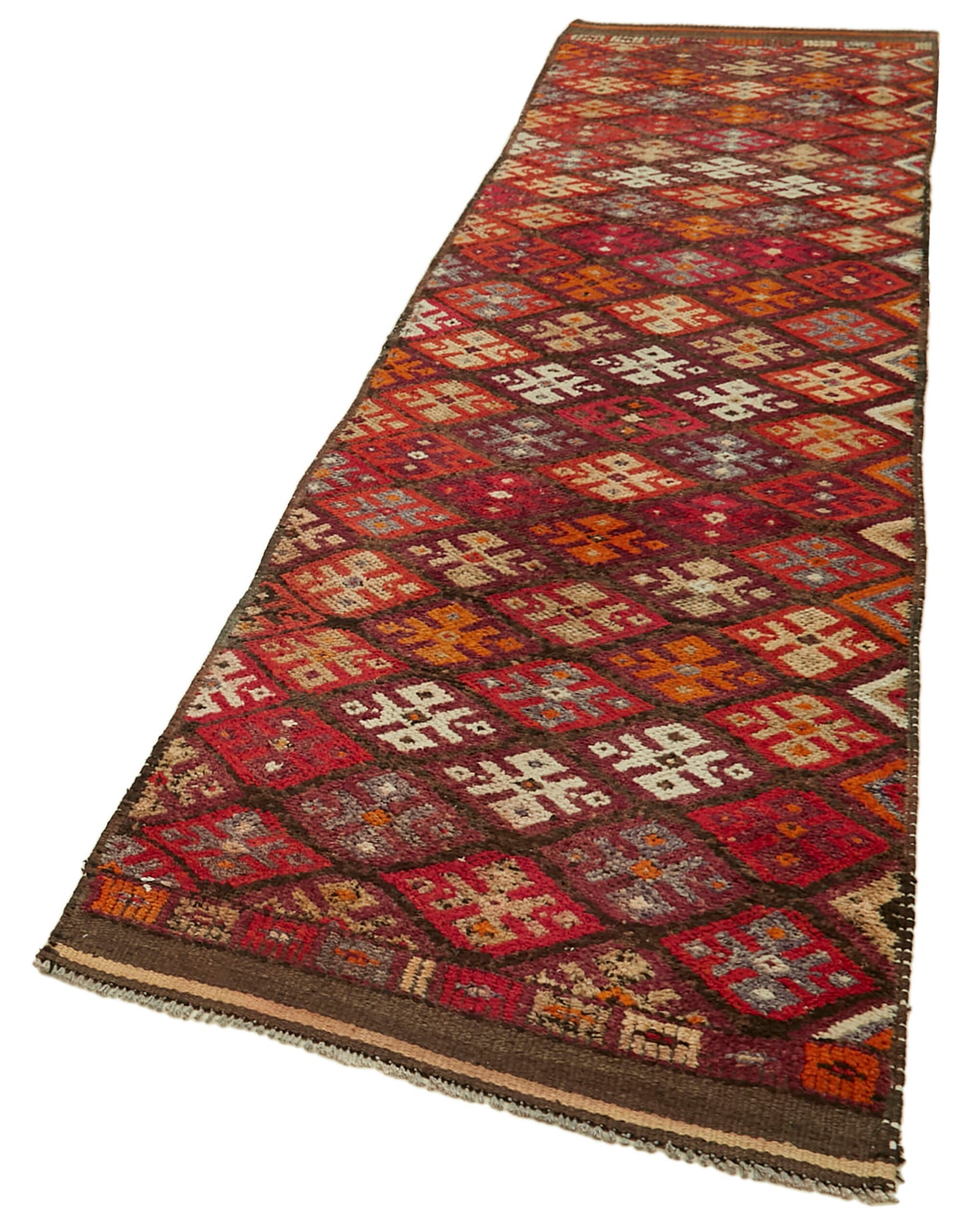 3x13 Red Boho Runner Rugs - 41303