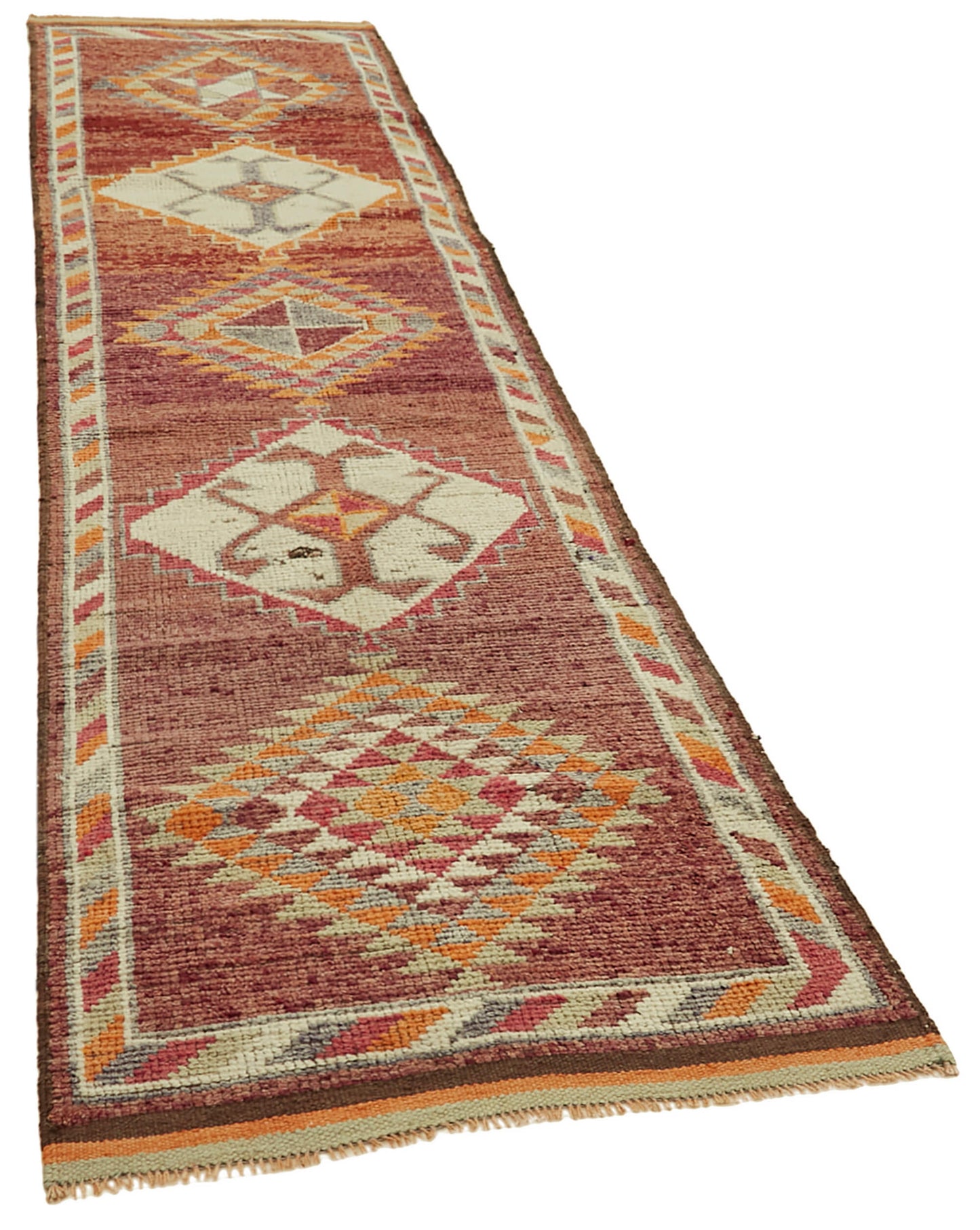 3x12 Red Boho Runner Rugs - 41305