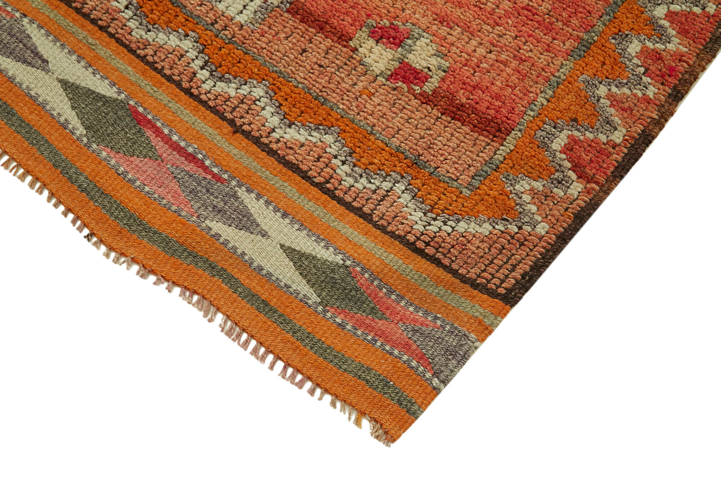 3x11 Orange Boho Runner Rugs - 41306