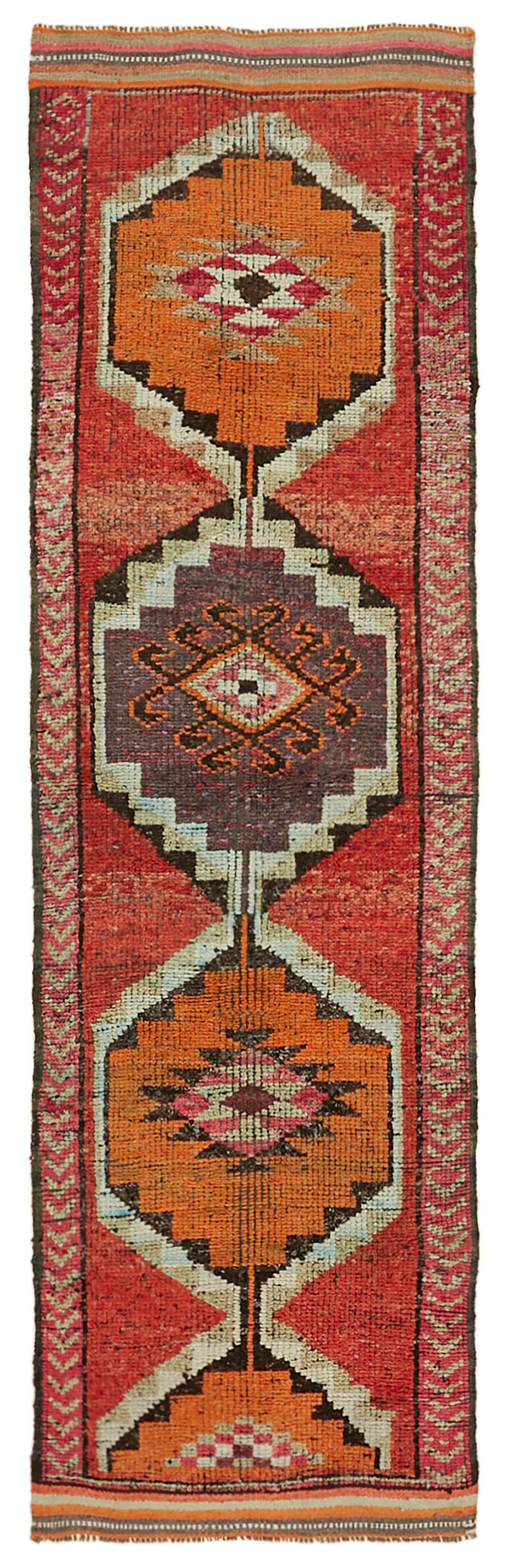 3x10 Orange Boho Runner Rugs - 41309