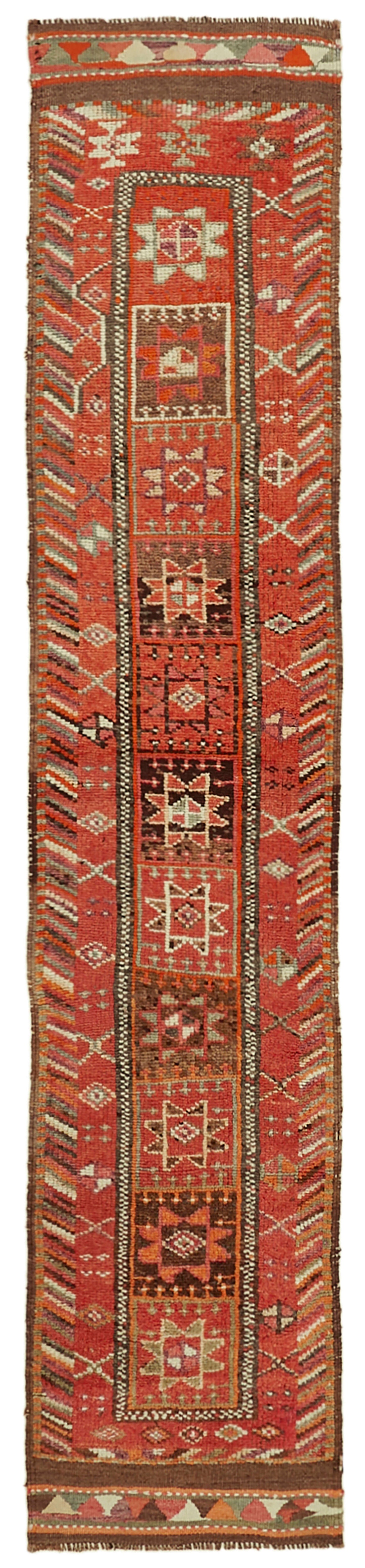 3x12 Orange Boho Runner Rugs - 41310