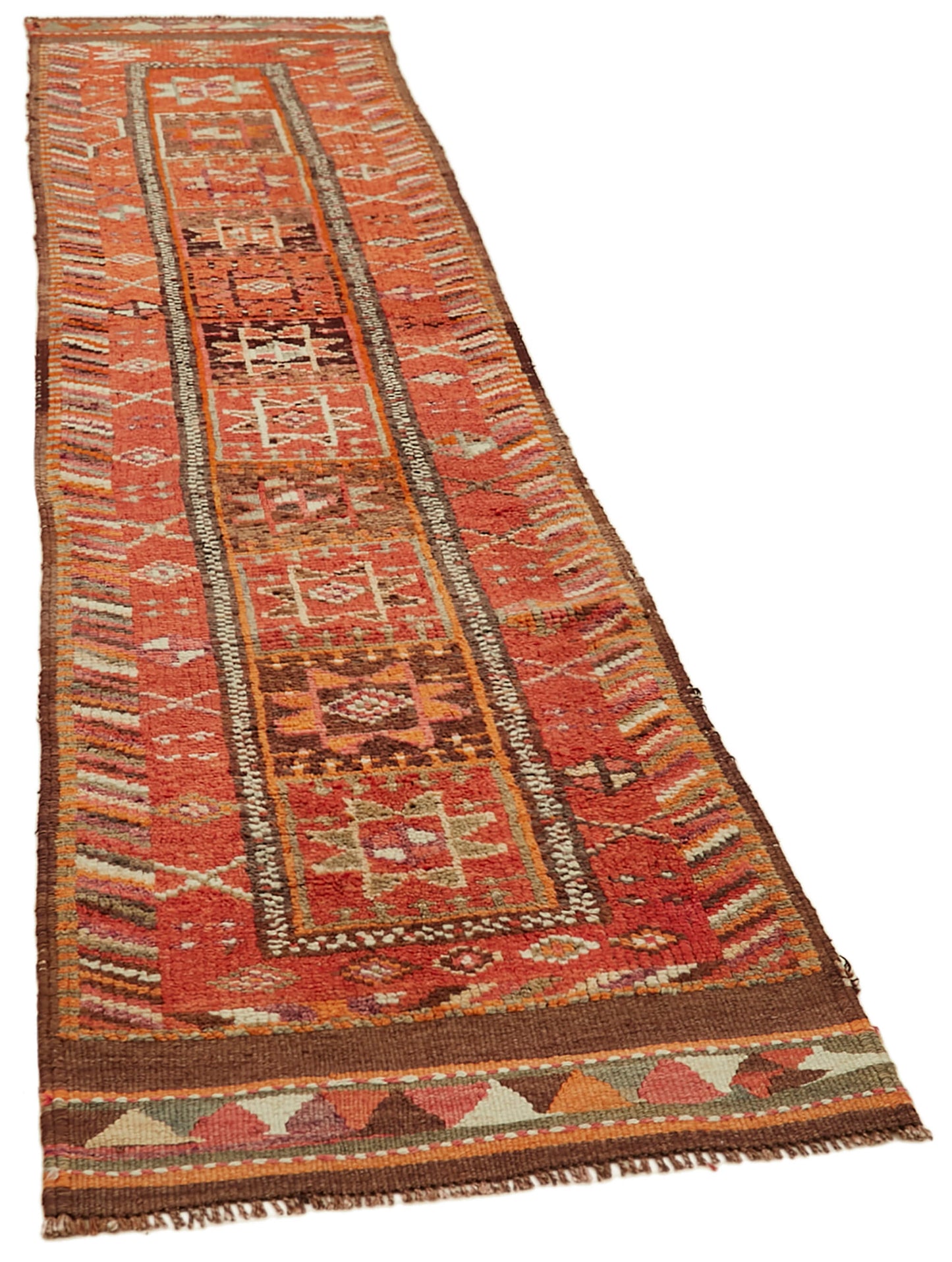 3x12 Orange Boho Runner Rugs - 41310