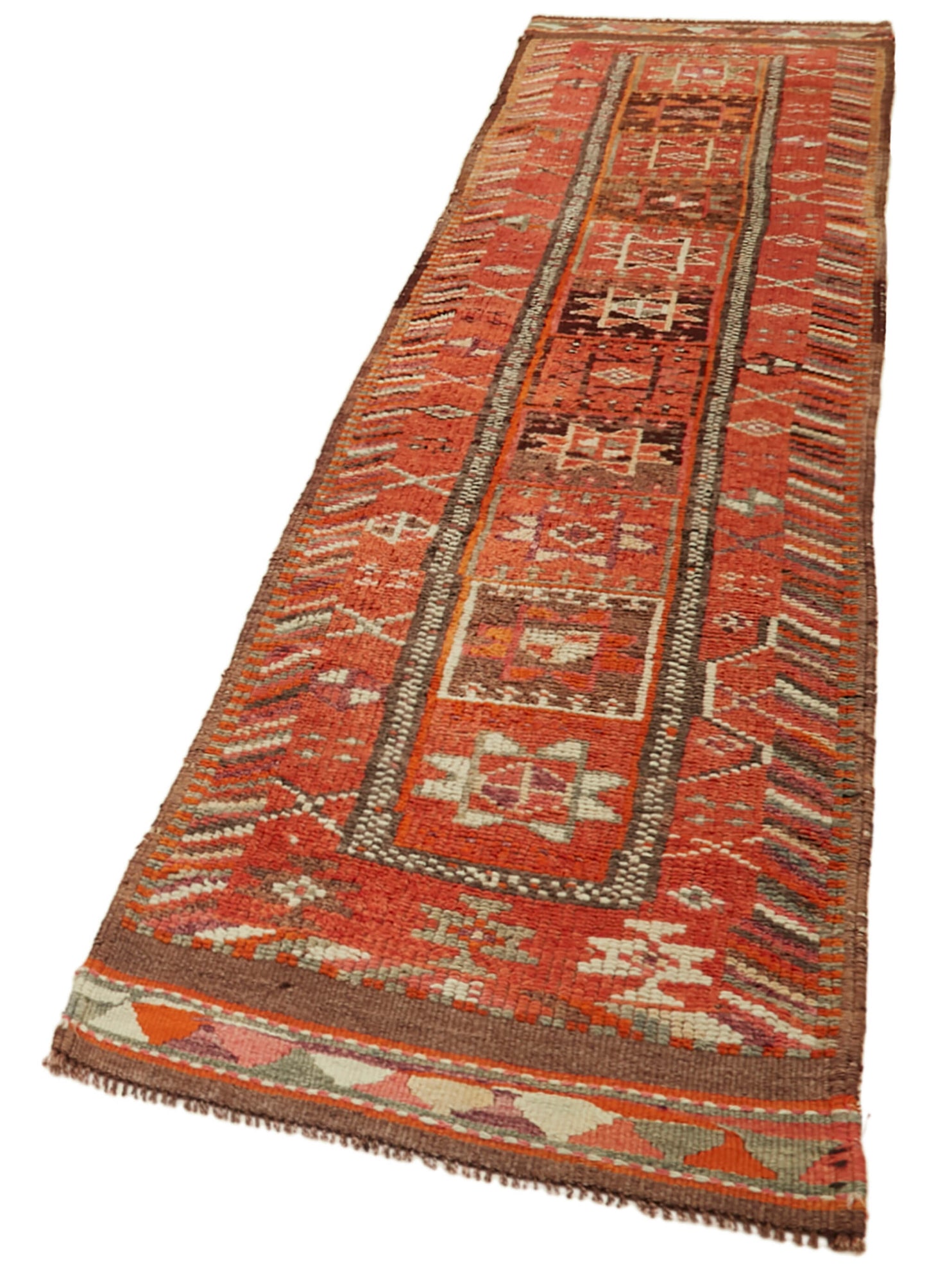 3x12 Orange Boho Runner Rugs - 41310