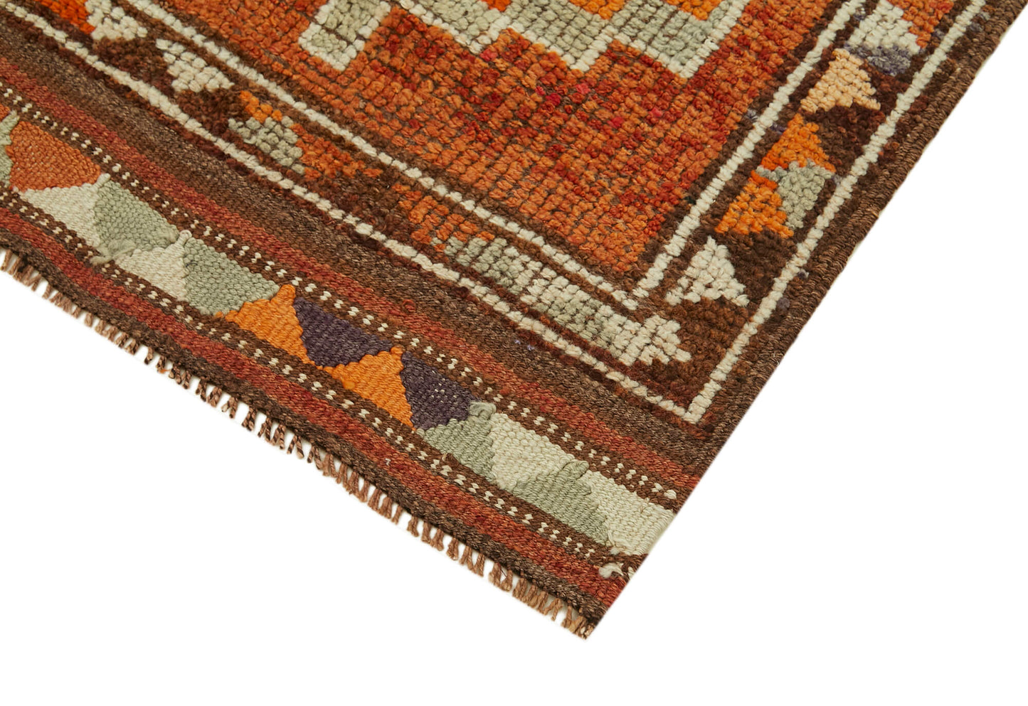 3x11 Orange Boho Runner Rugs - 41311