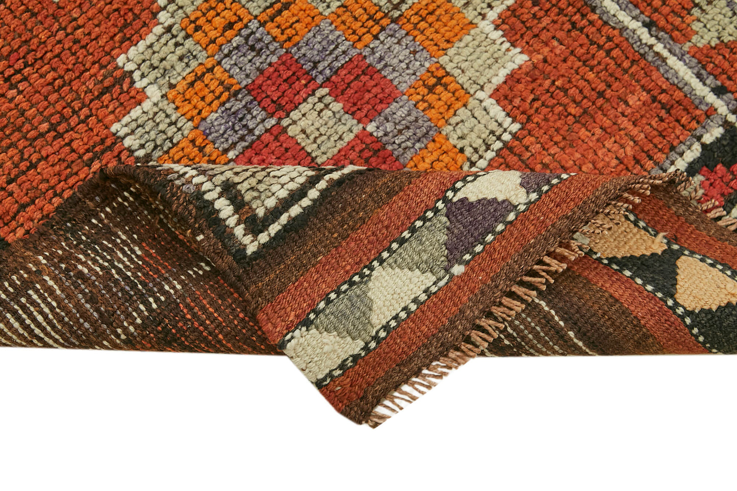 3x11 Orange Boho Runner Rugs - 41311