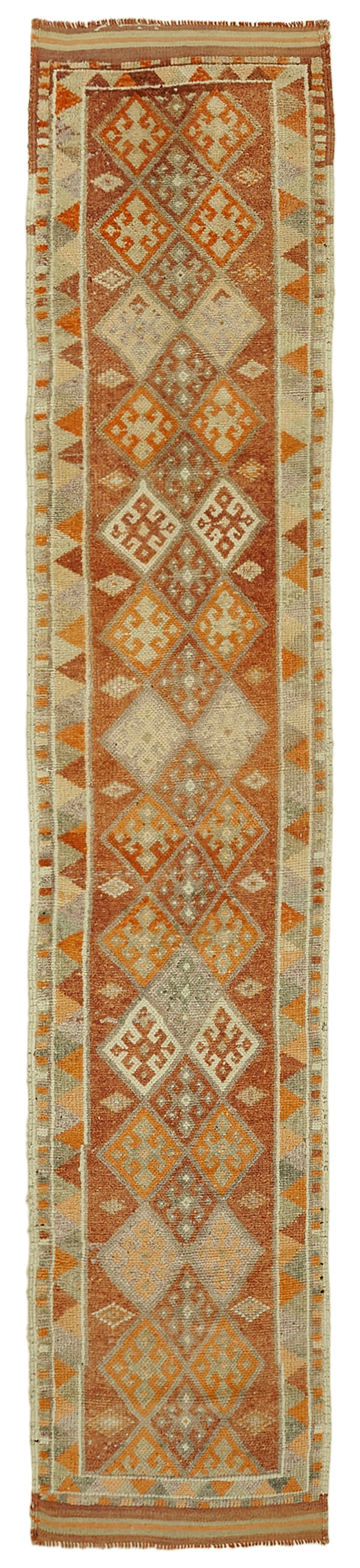 3x13 Orange Boho Runner Rugs - 41317