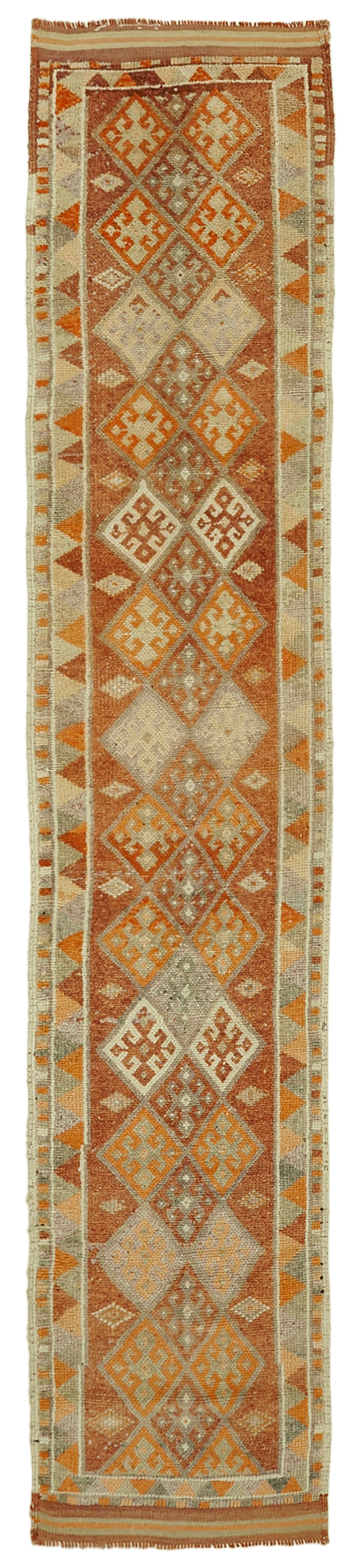 3x13 Orange Boho Runner Rugs - 41317