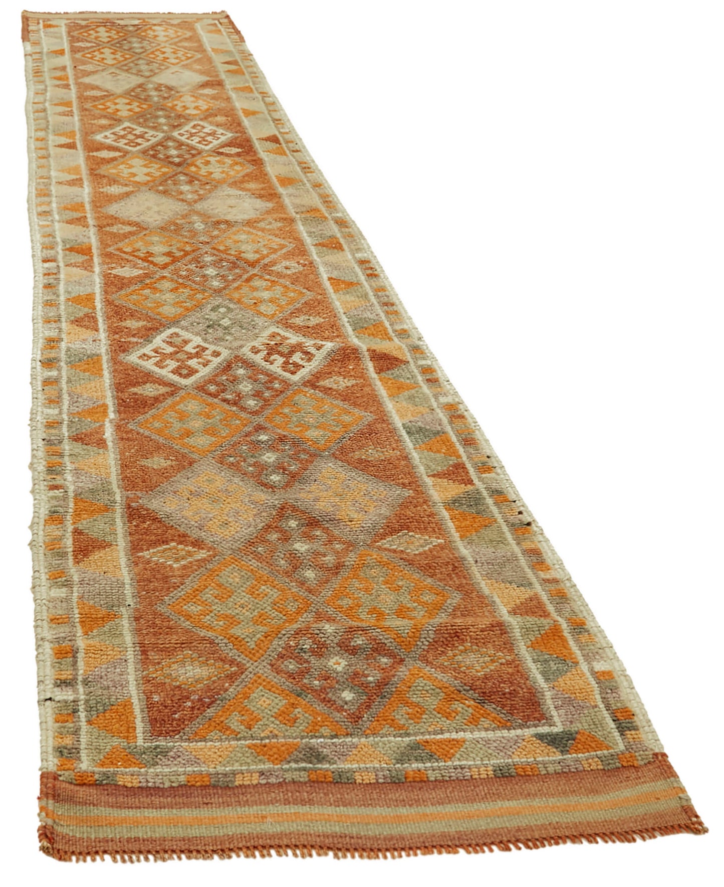 3x13 Orange Boho Runner Rugs - 41317