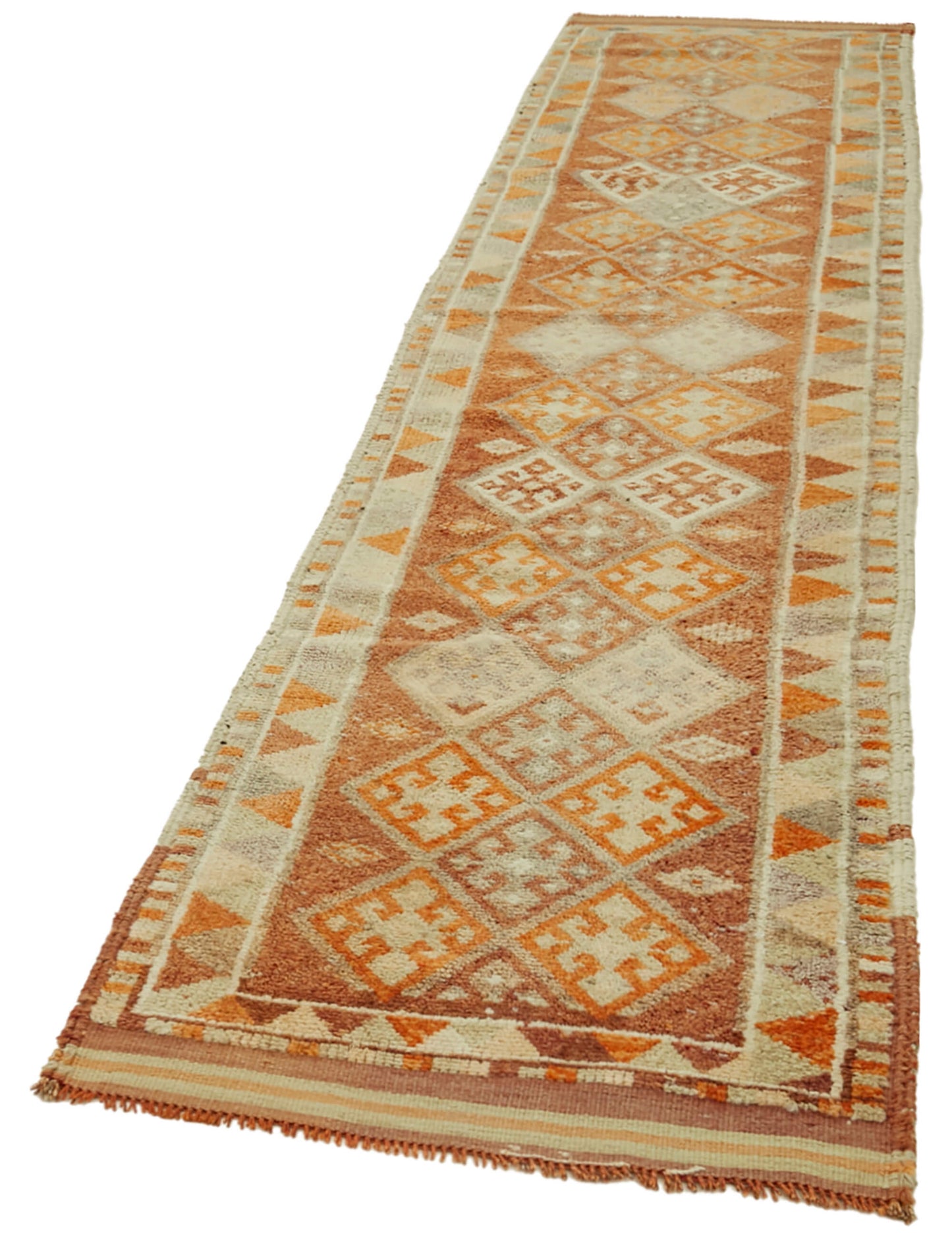 3x13 Orange Boho Runner Rugs - 41317