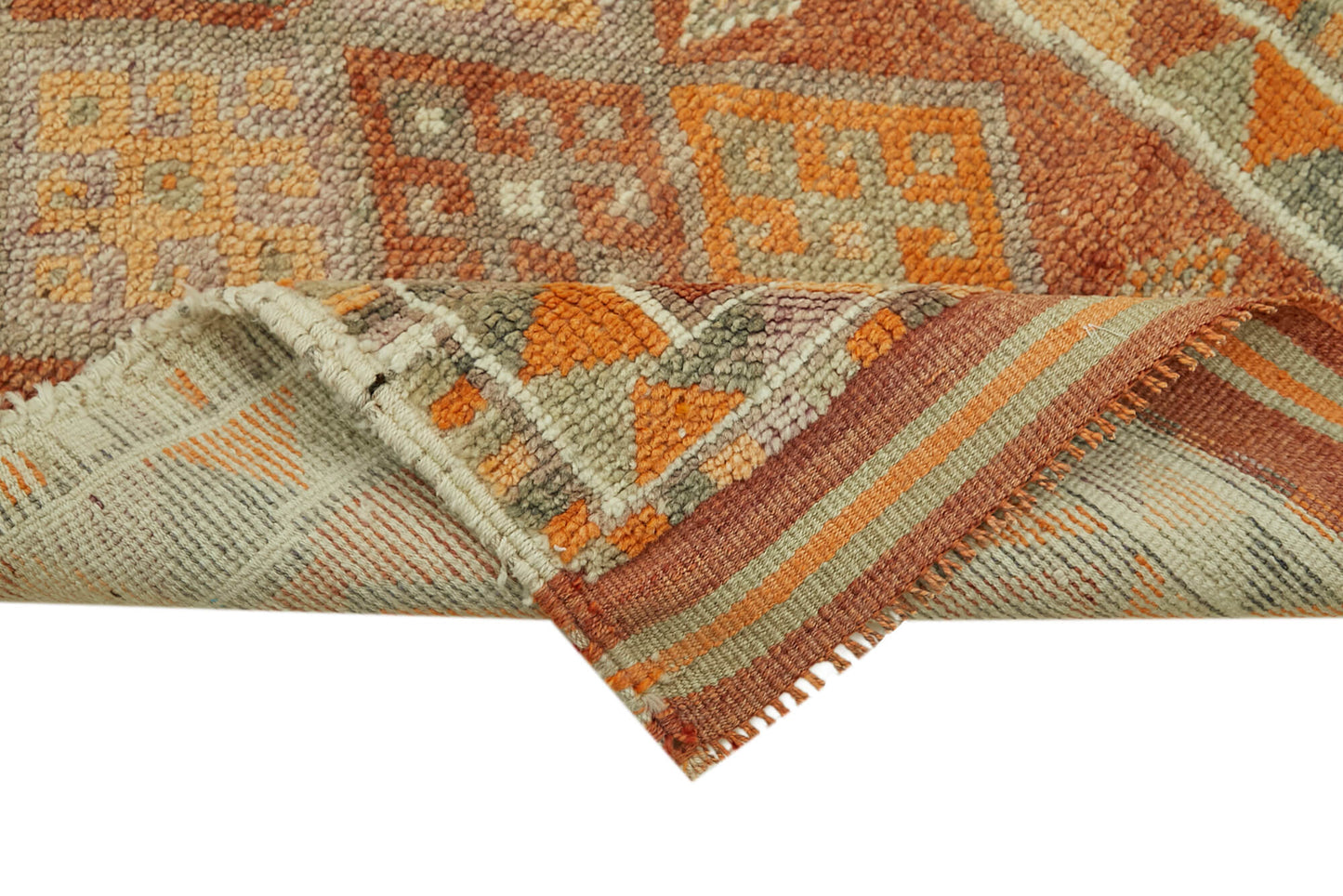 3x13 Orange Boho Runner Rugs - 41317