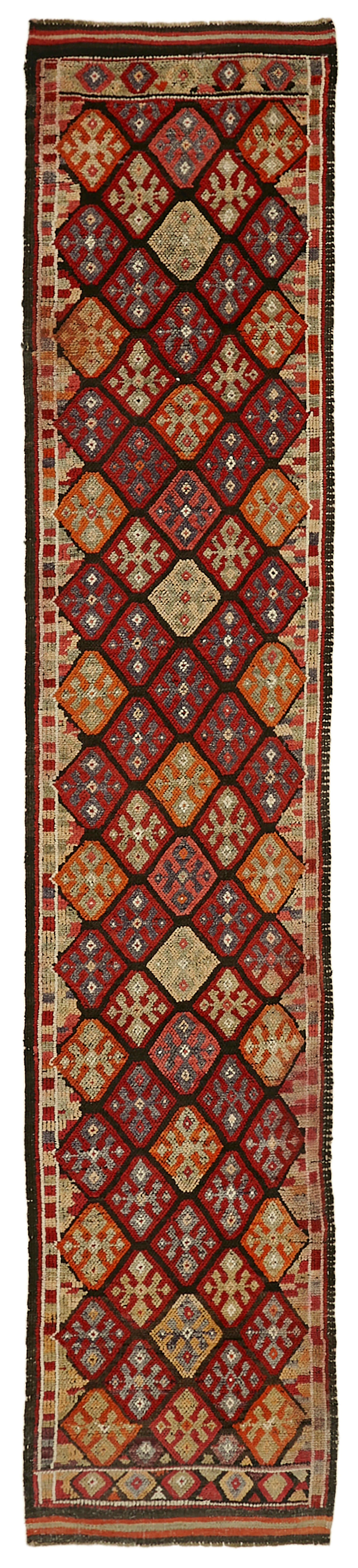 3x14 Red Boho Runner Rugs - 41318