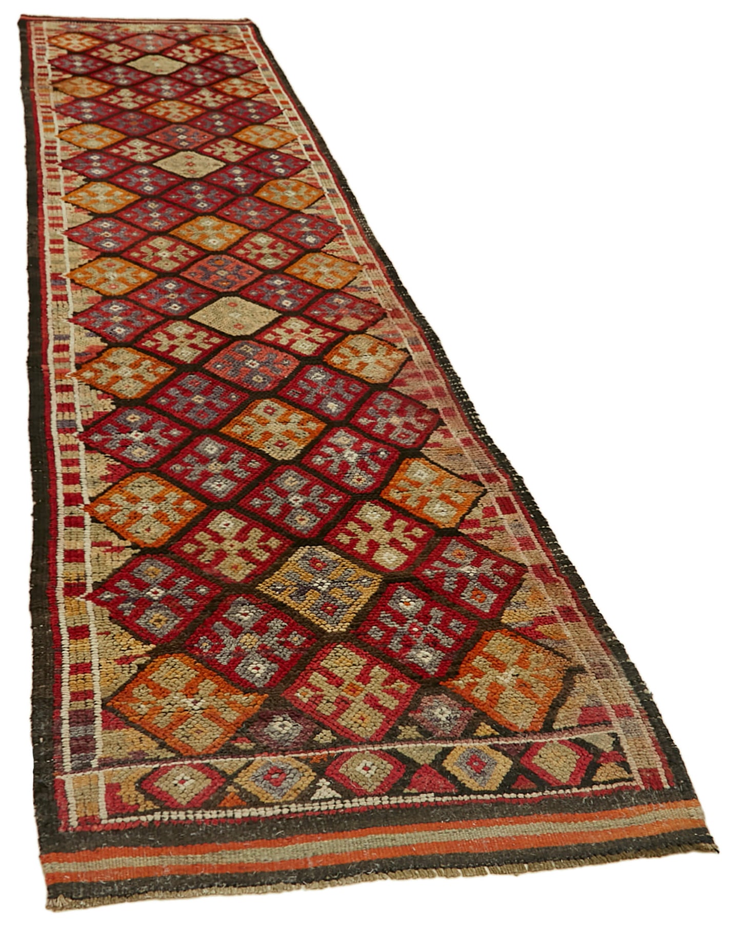 3x14 Red Boho Runner Rugs - 41318