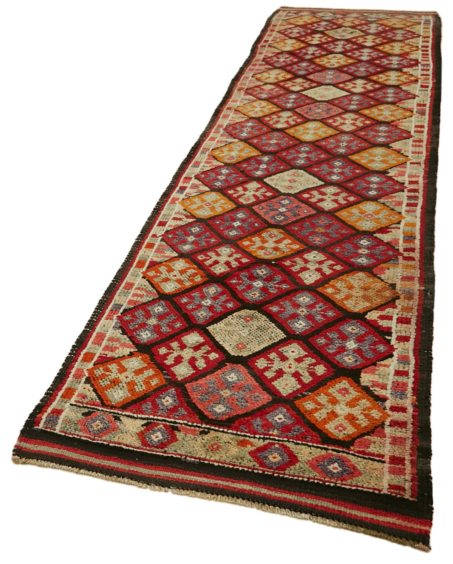 3x14 Red Boho Runner Rugs - 41318