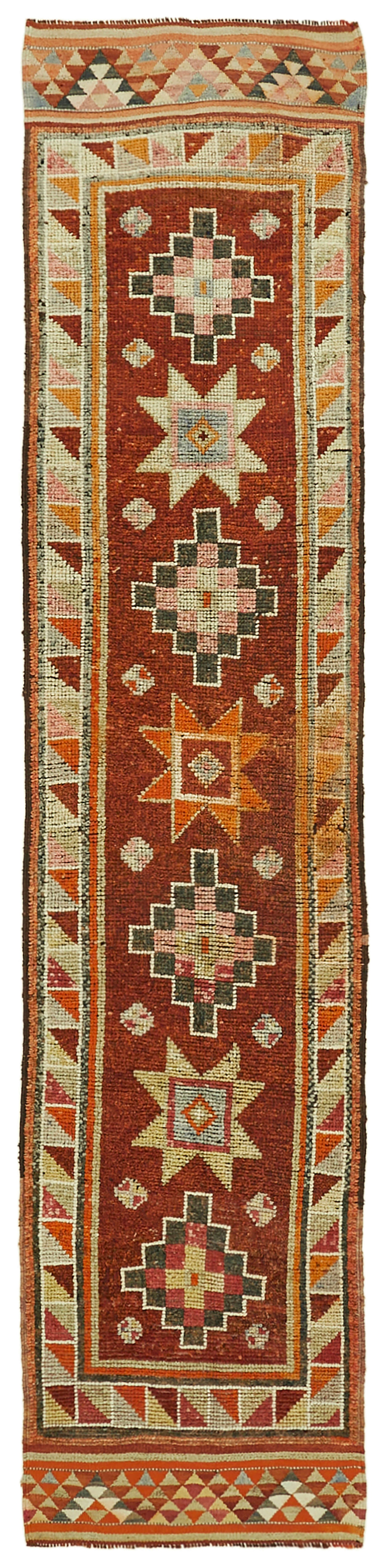 3x13 Red Boho Runner Rugs - 41323