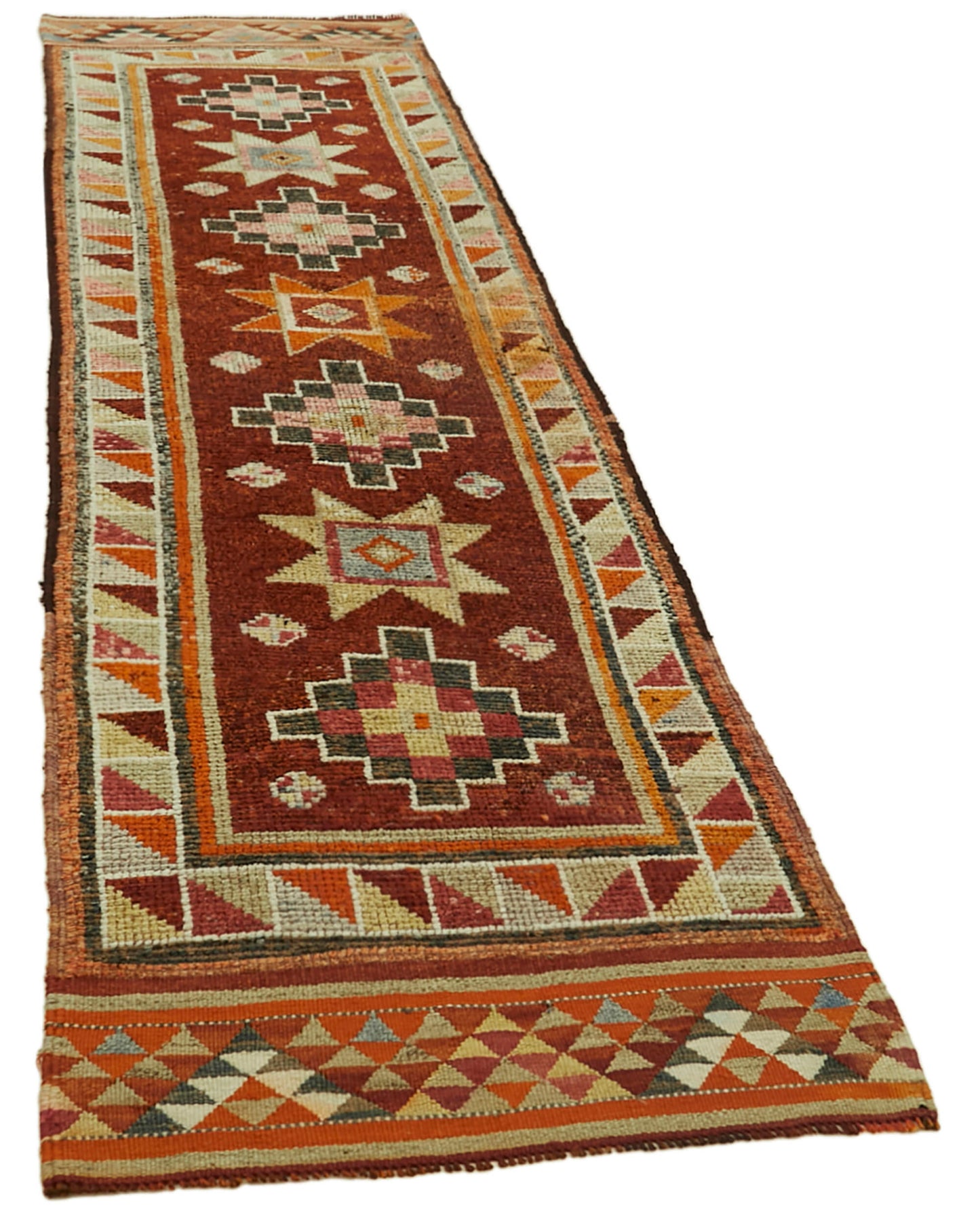 3x13 Red Boho Runner Rugs - 41323