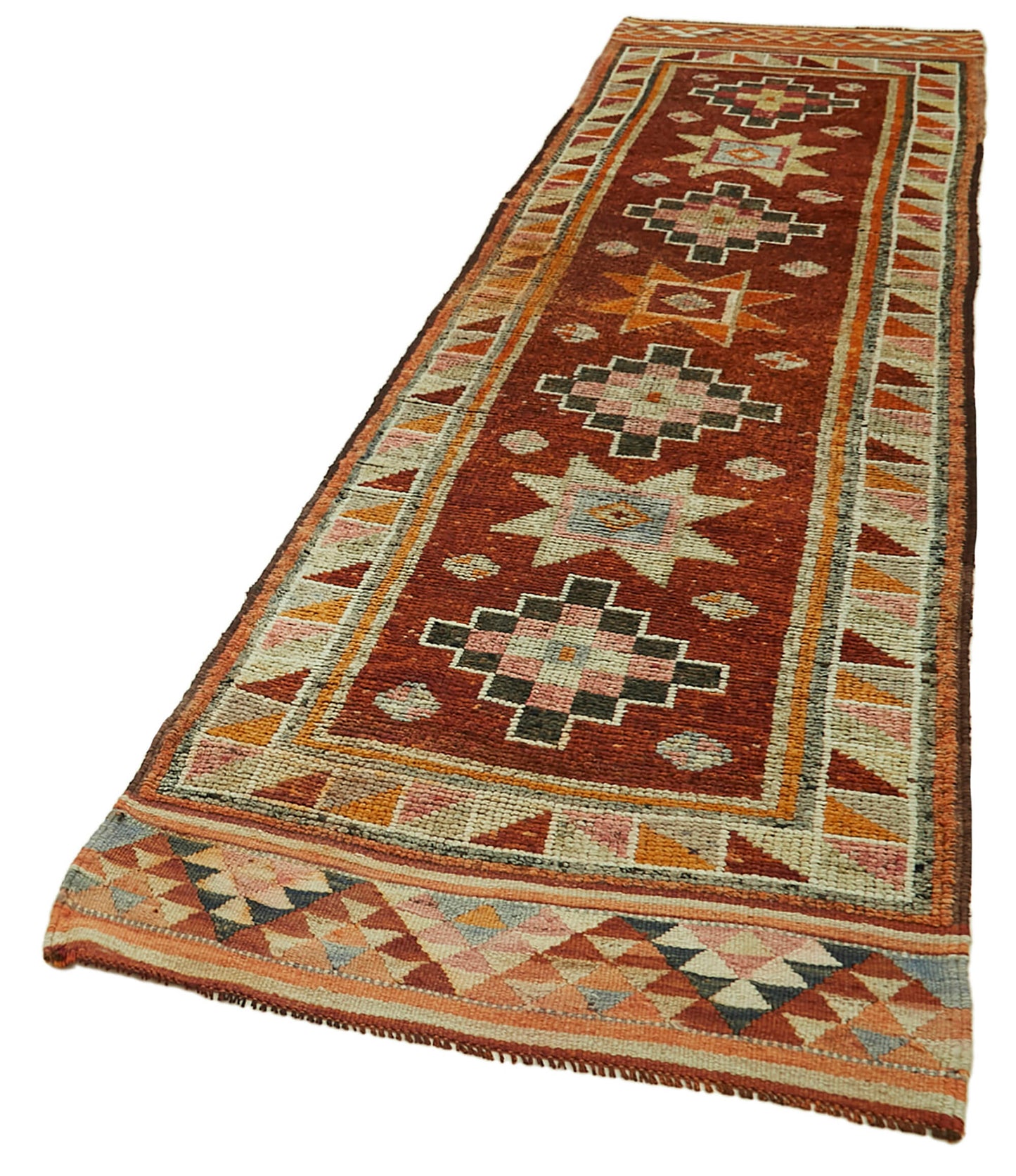 3x13 Red Boho Runner Rugs - 41323