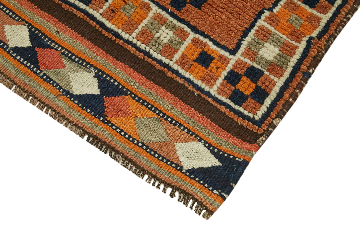 3x11 Orange Boho Runner Rugs - 41327