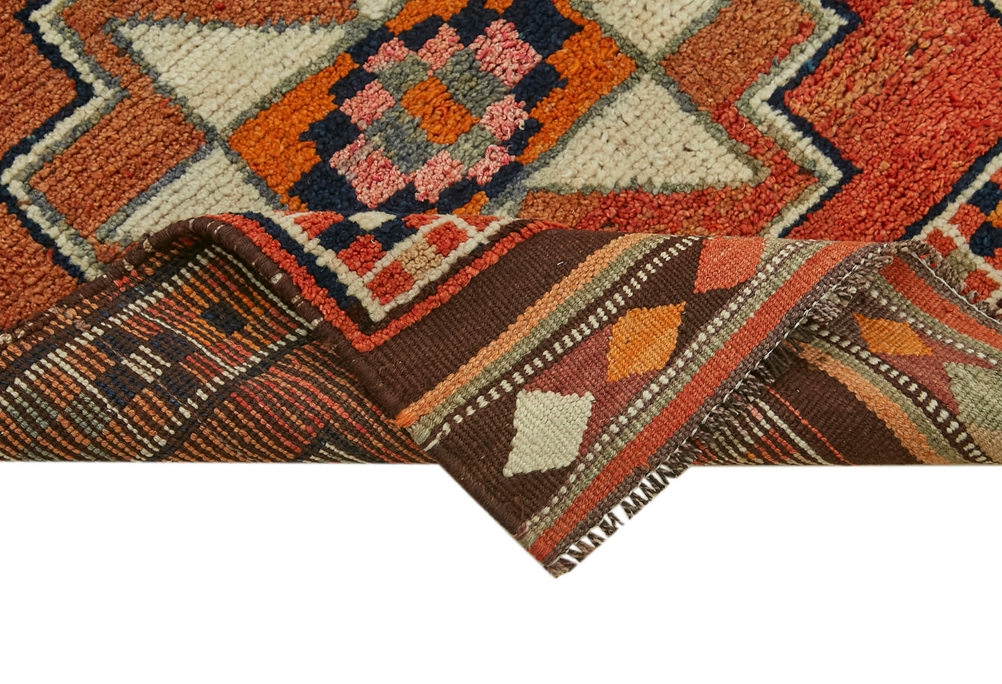 3x11 Orange Boho Runner Rugs - 41327