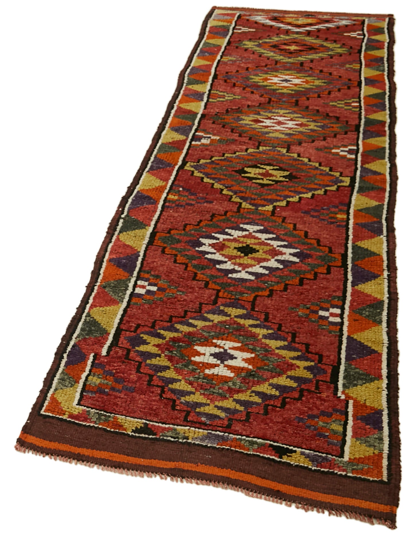 3x12 Red Boho Runner Rugs - 41329