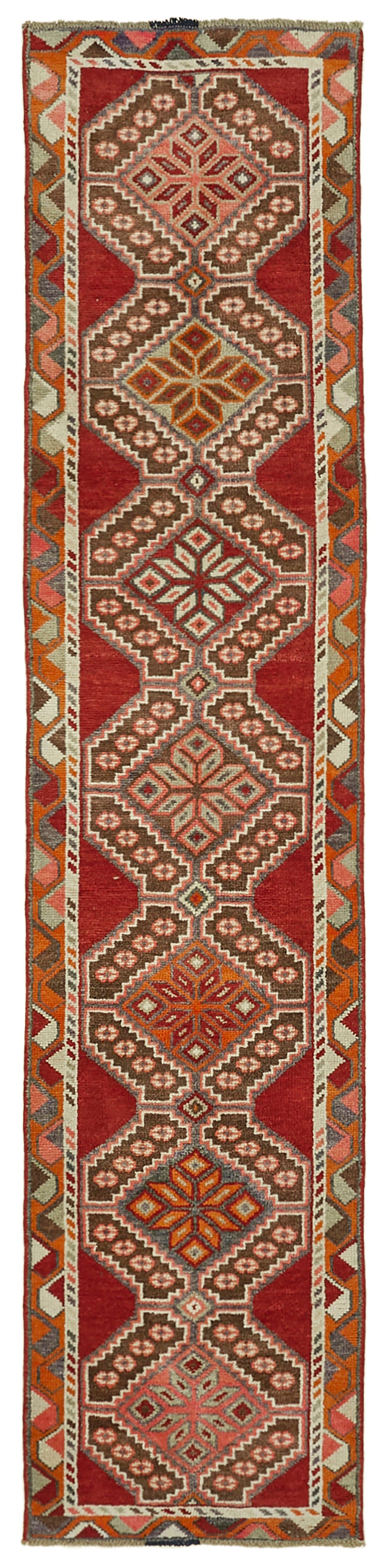 3x12 Red Boho Runner Rugs - 41331