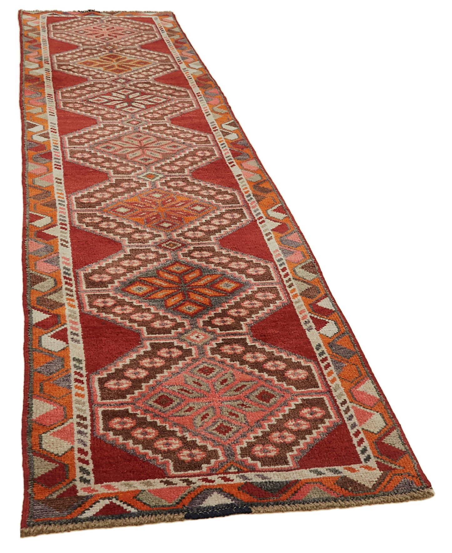 3x12 Red Boho Runner Rugs - 41331