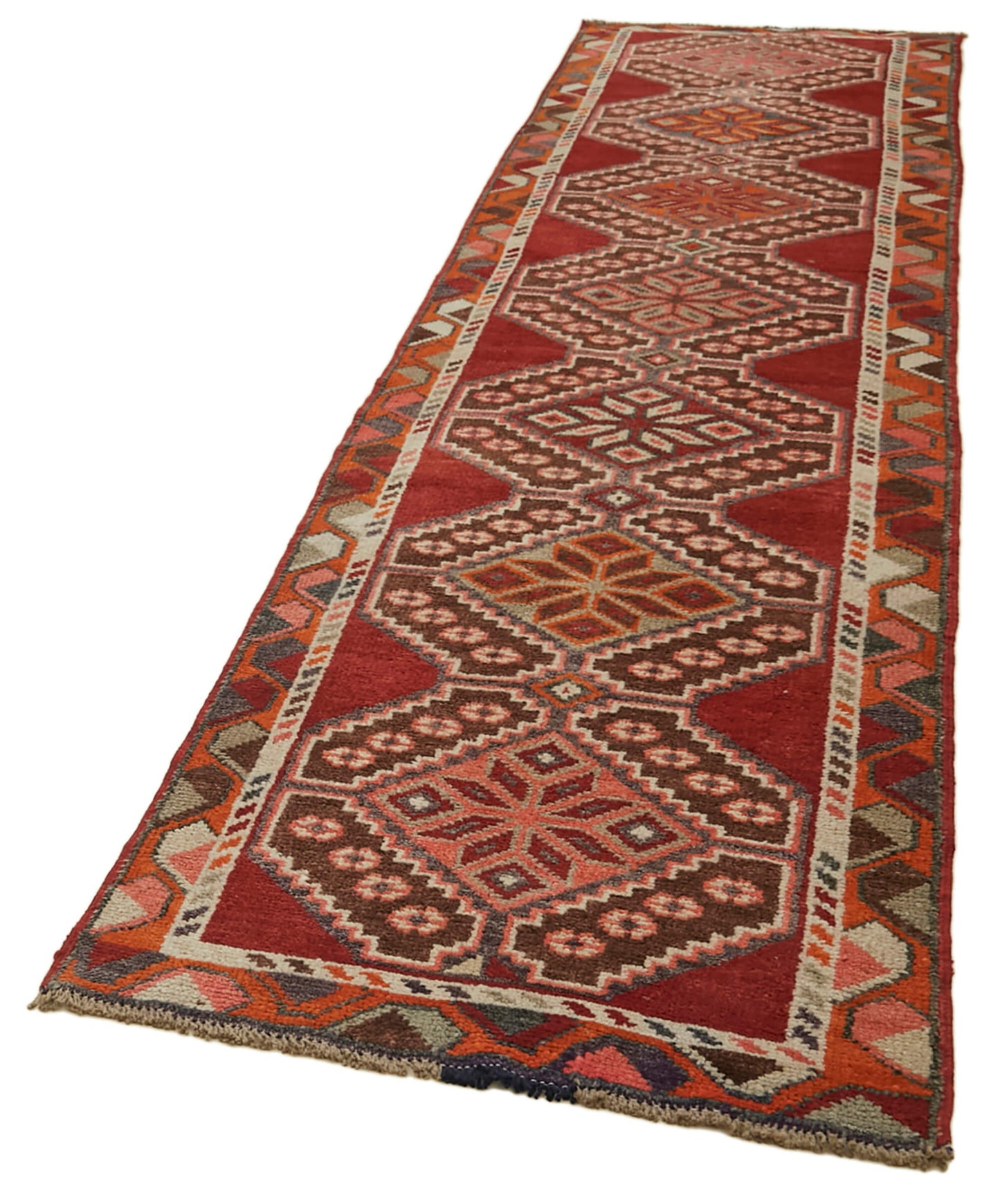 3x12 Red Boho Runner Rugs - 41331