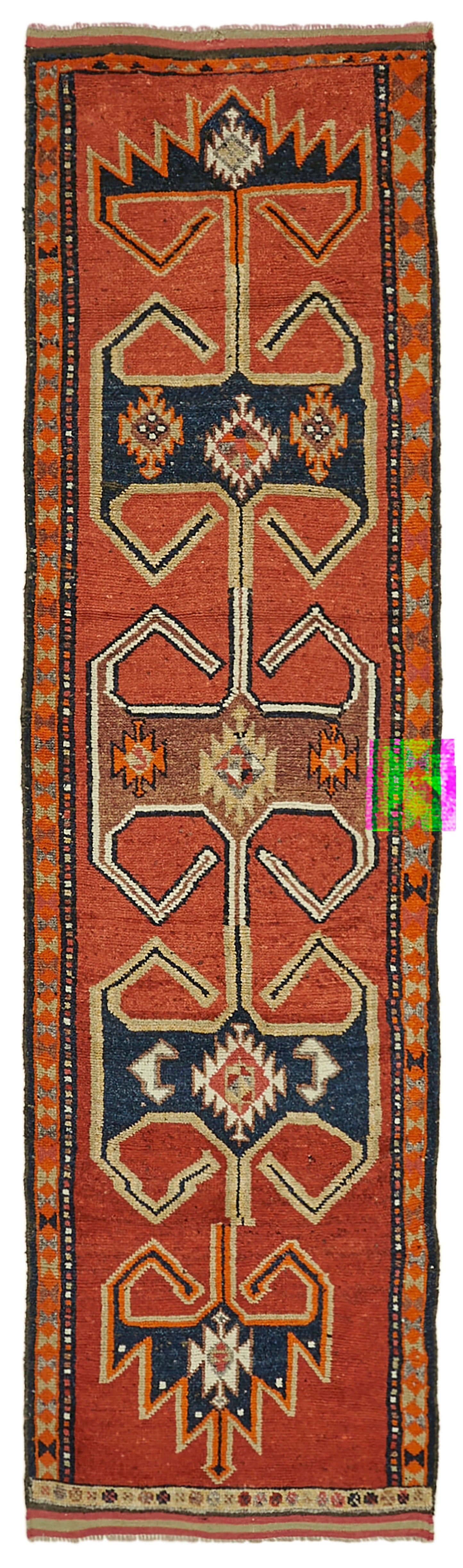 3x12 Orange Boho Runner Rugs - 41334