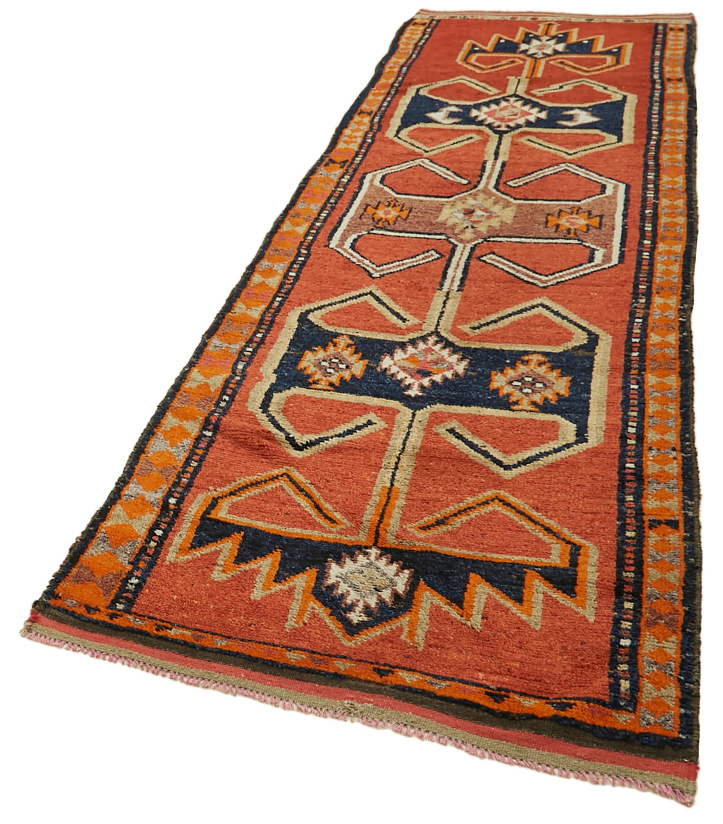 3x12 Orange Boho Runner Rugs - 41334