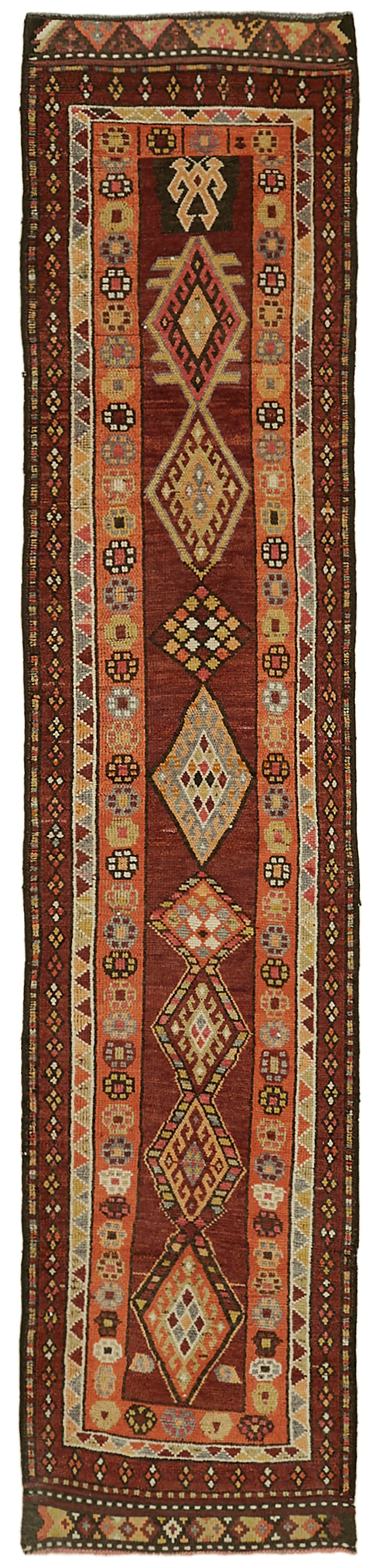 3x13 Red Boho Runner Rugs - 41340