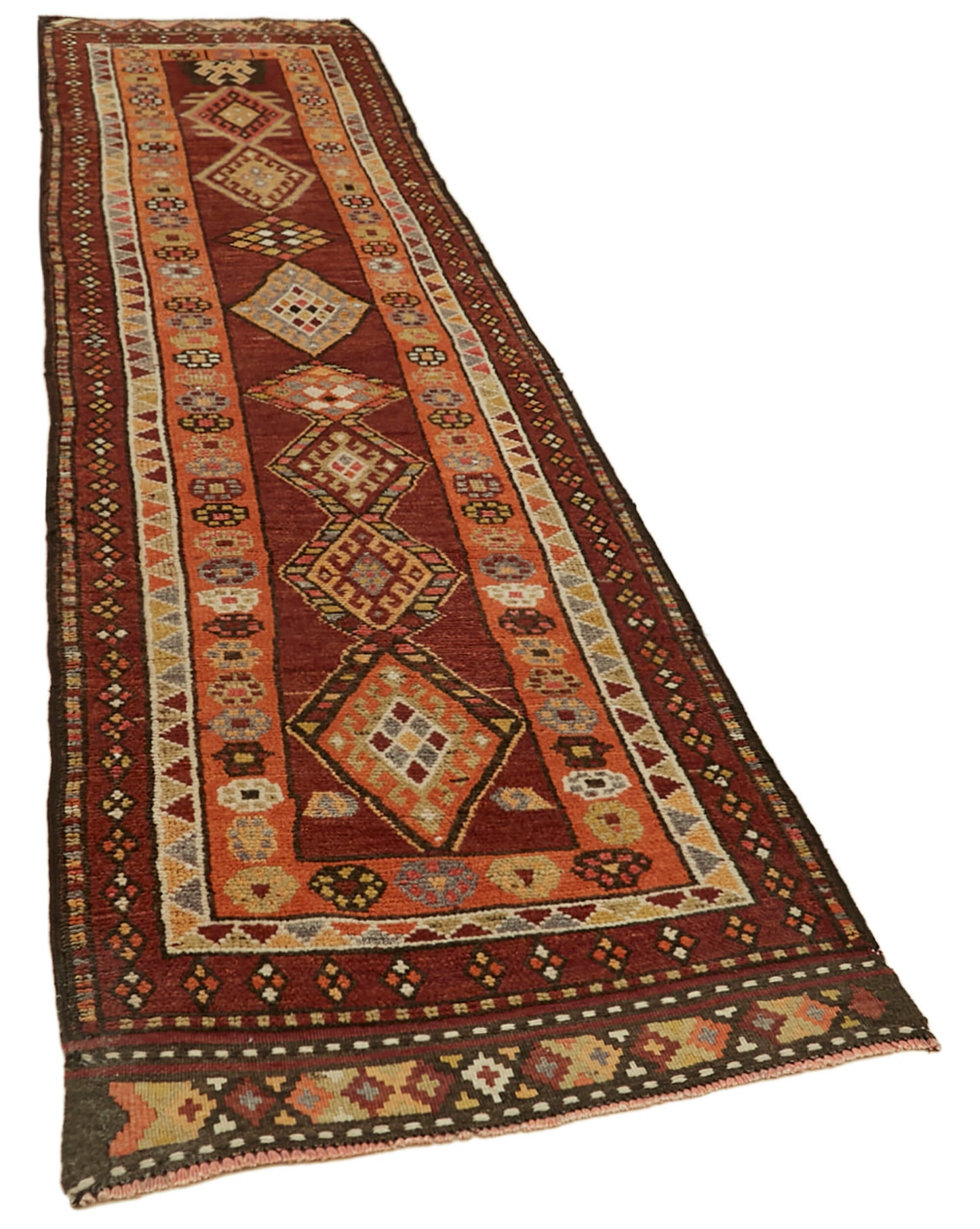 3x13 Red Boho Runner Rugs - 41340