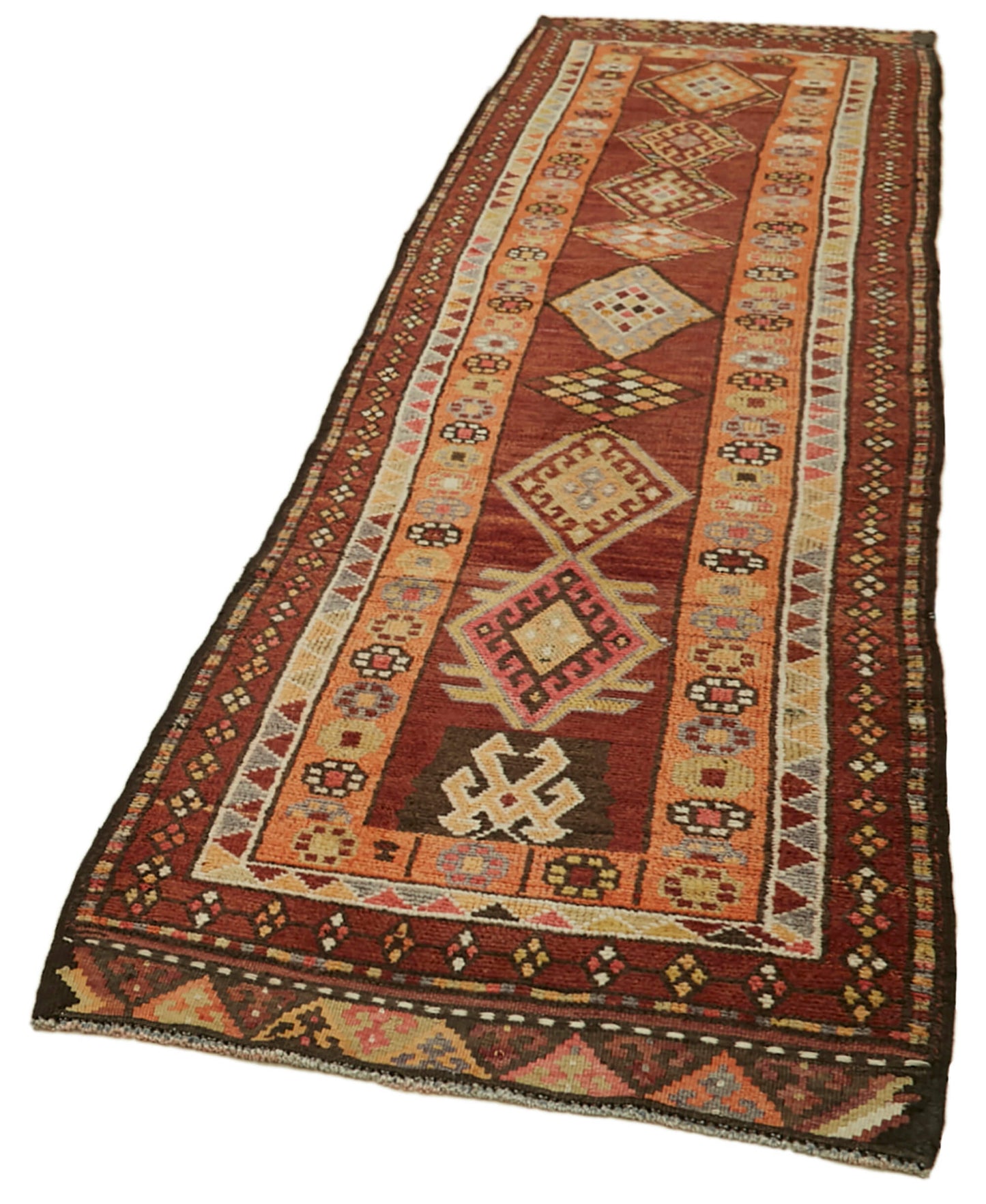 3x13 Red Boho Runner Rugs - 41340