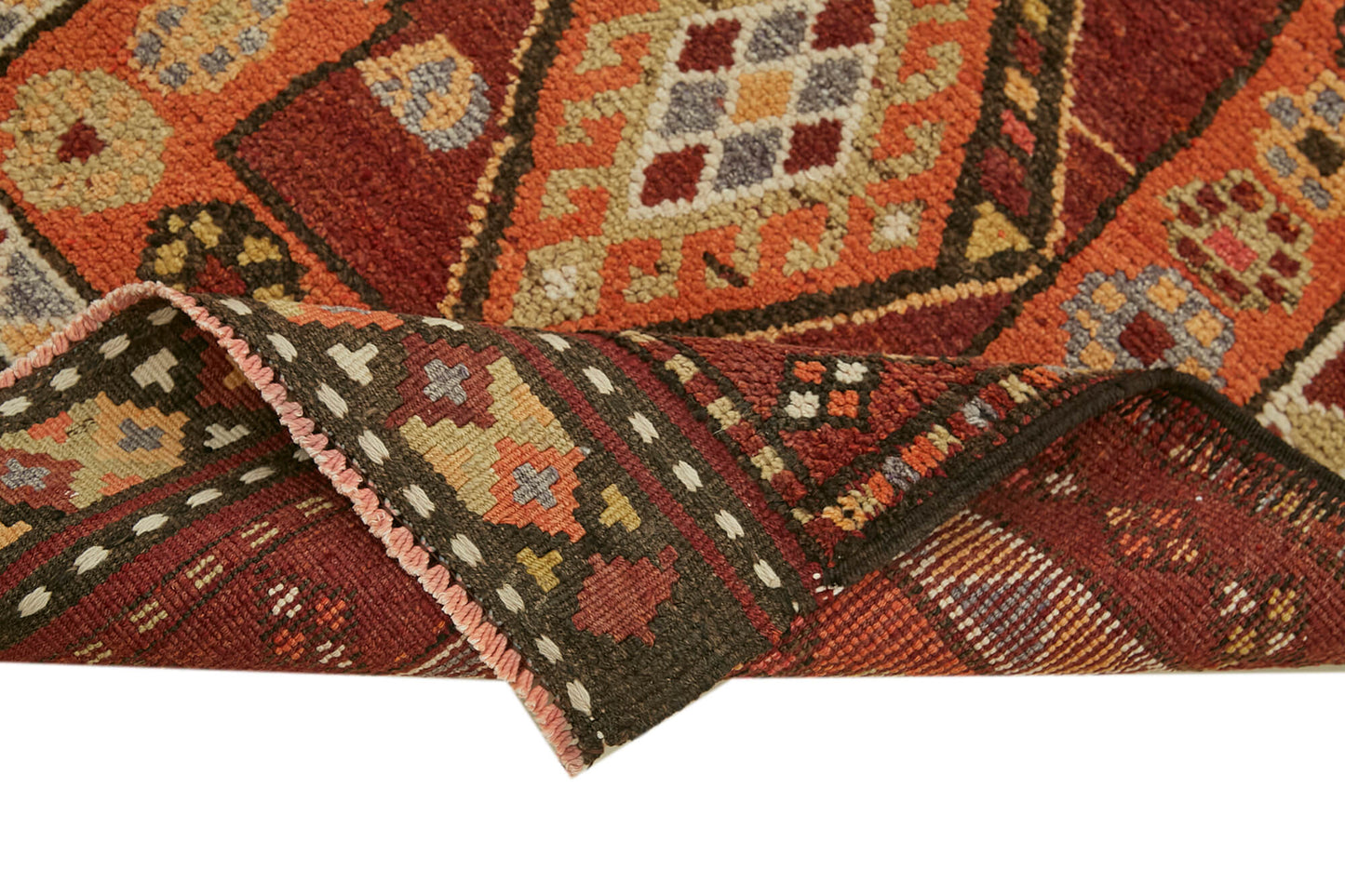 3x13 Red Boho Runner Rugs - 41340