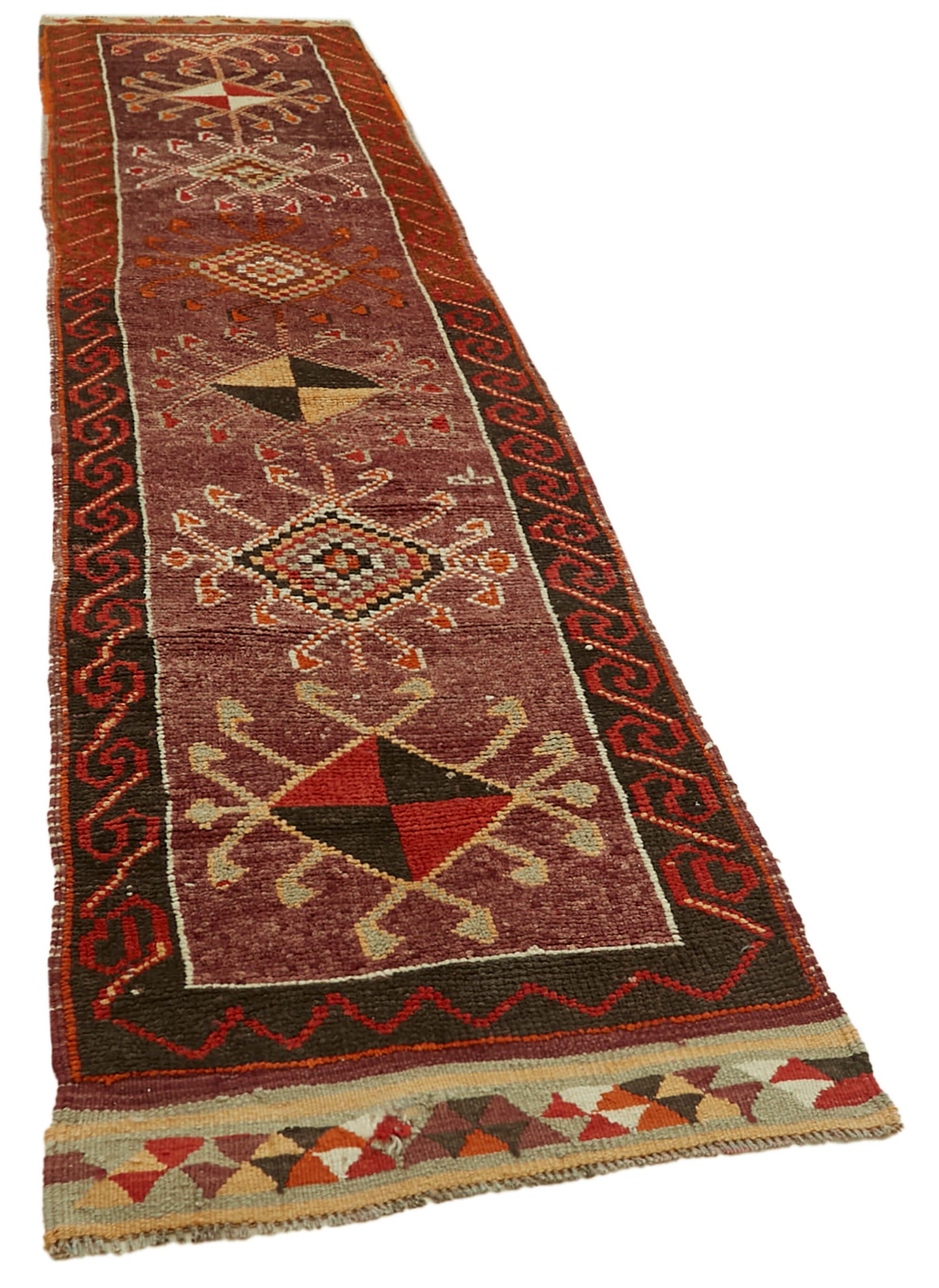 3x13 Red Boho Runner Rugs - 41349