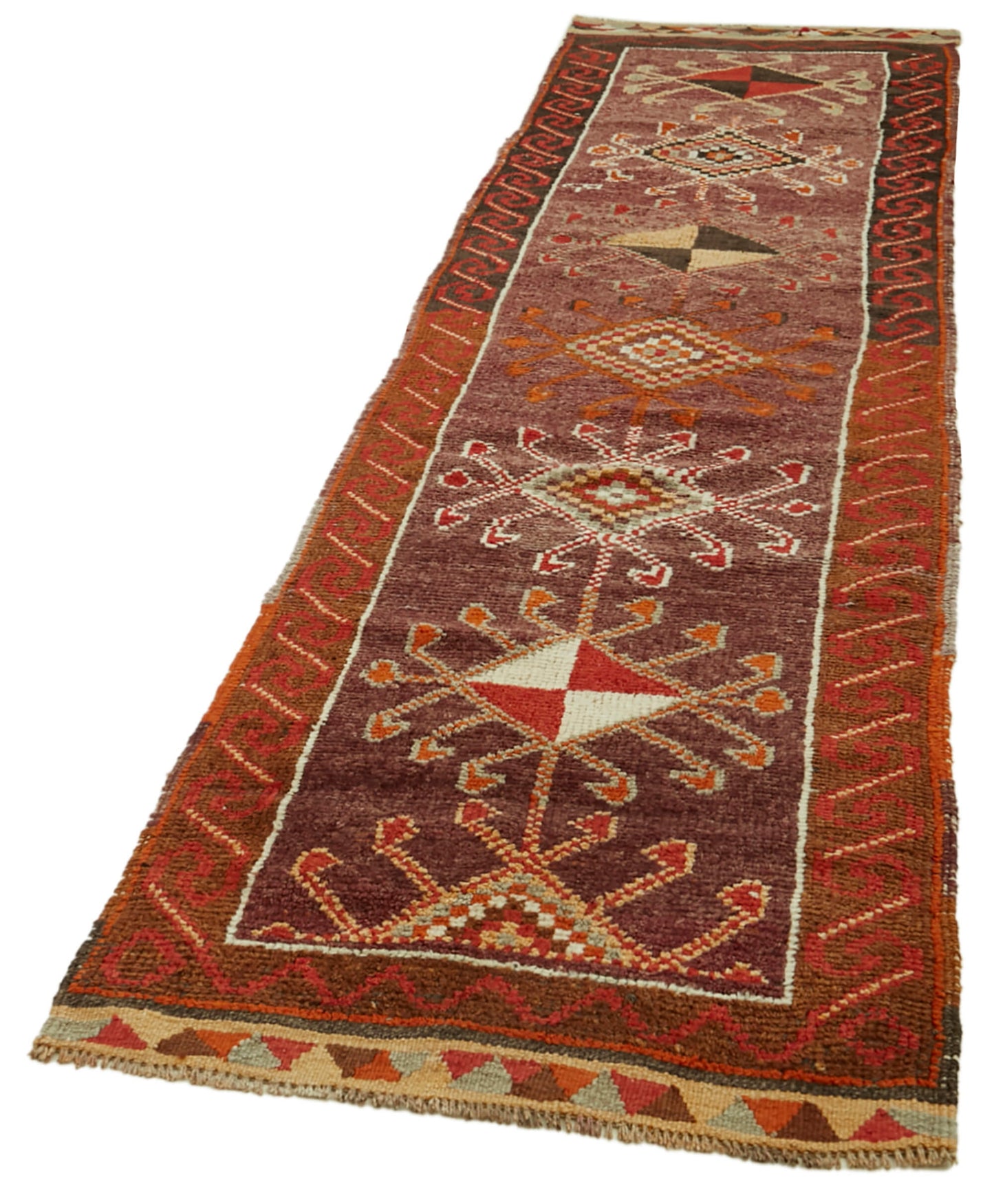 3x13 Red Boho Runner Rugs - 41349