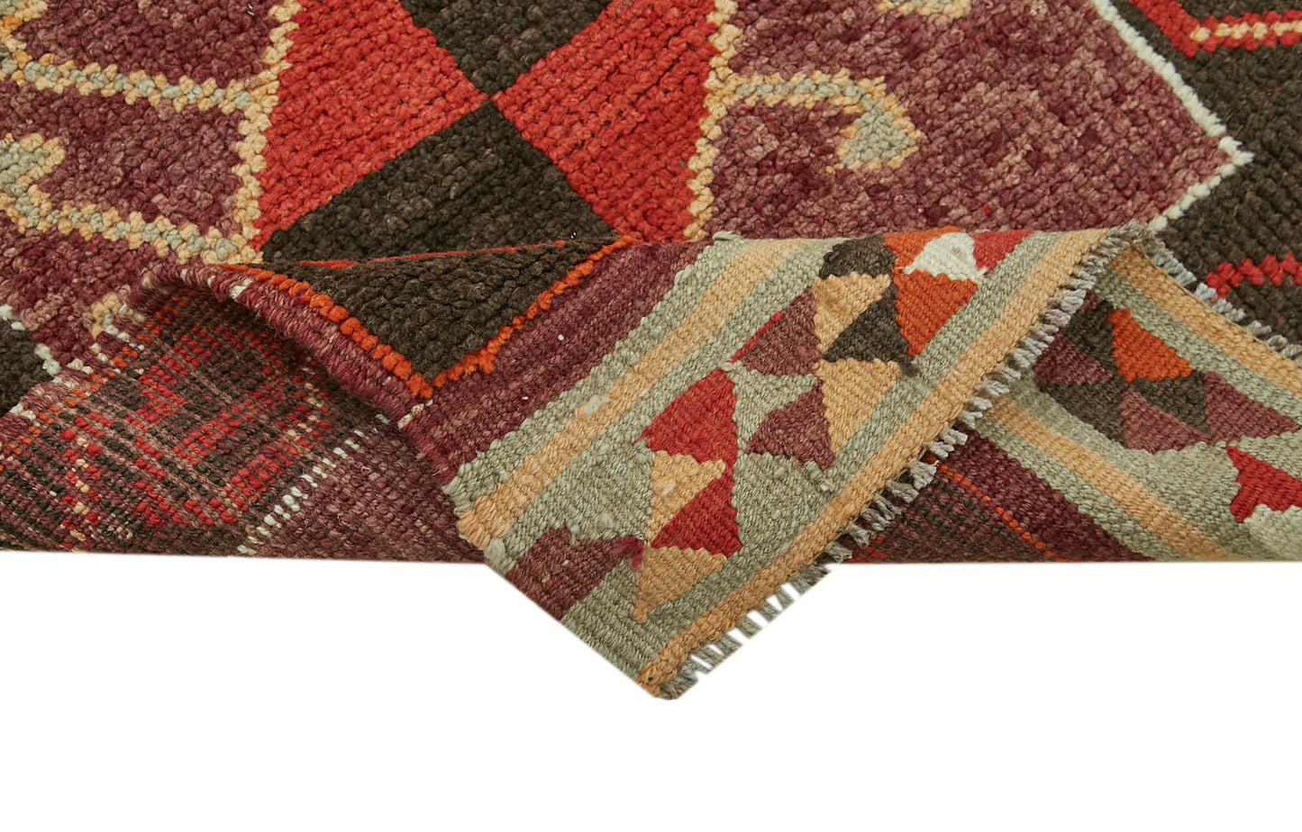 3x13 Red Boho Runner Rugs - 41349