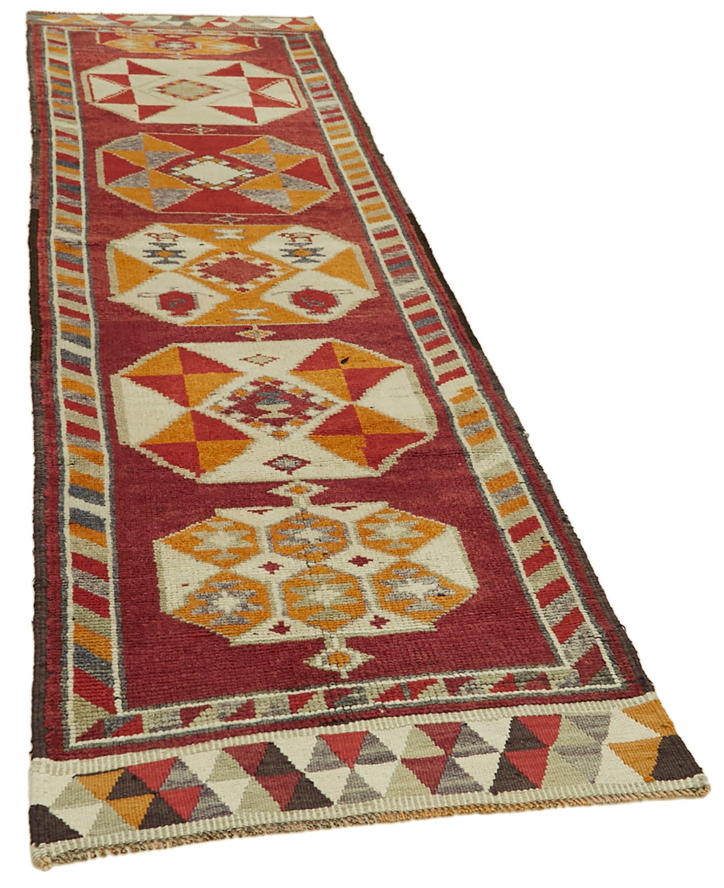 3x12 Red Boho Runner Rugs - 41359