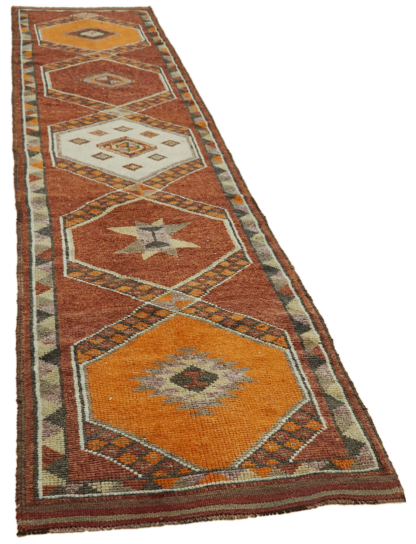 3x13 Red Boho Runner Rugs - 41361