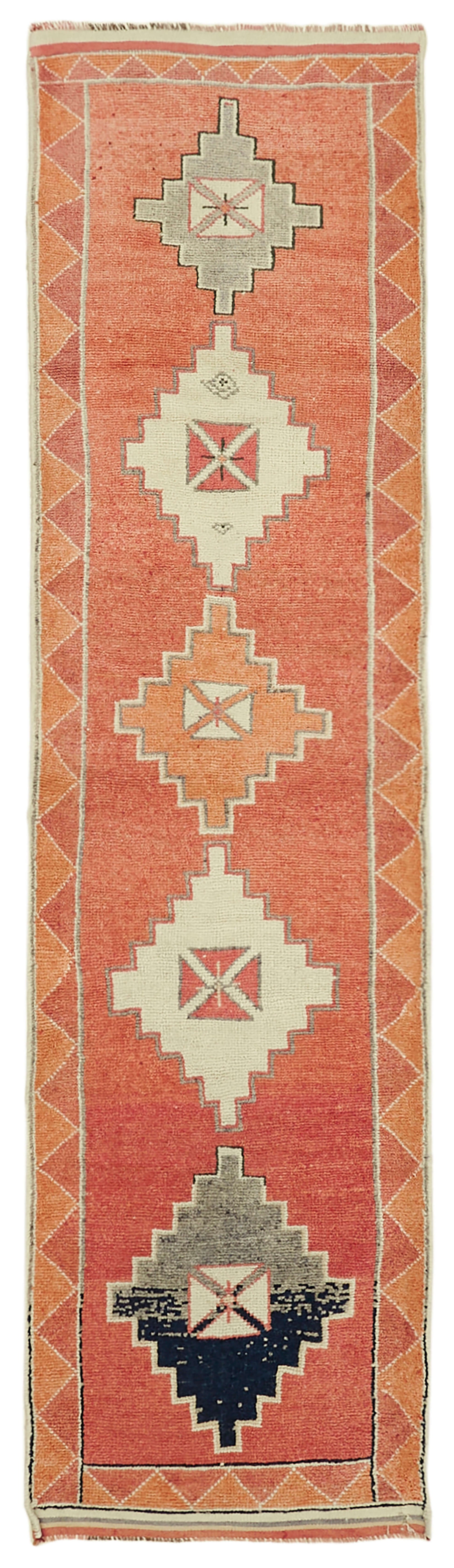 3x12 Orange Boho Runner Rugs - 41363