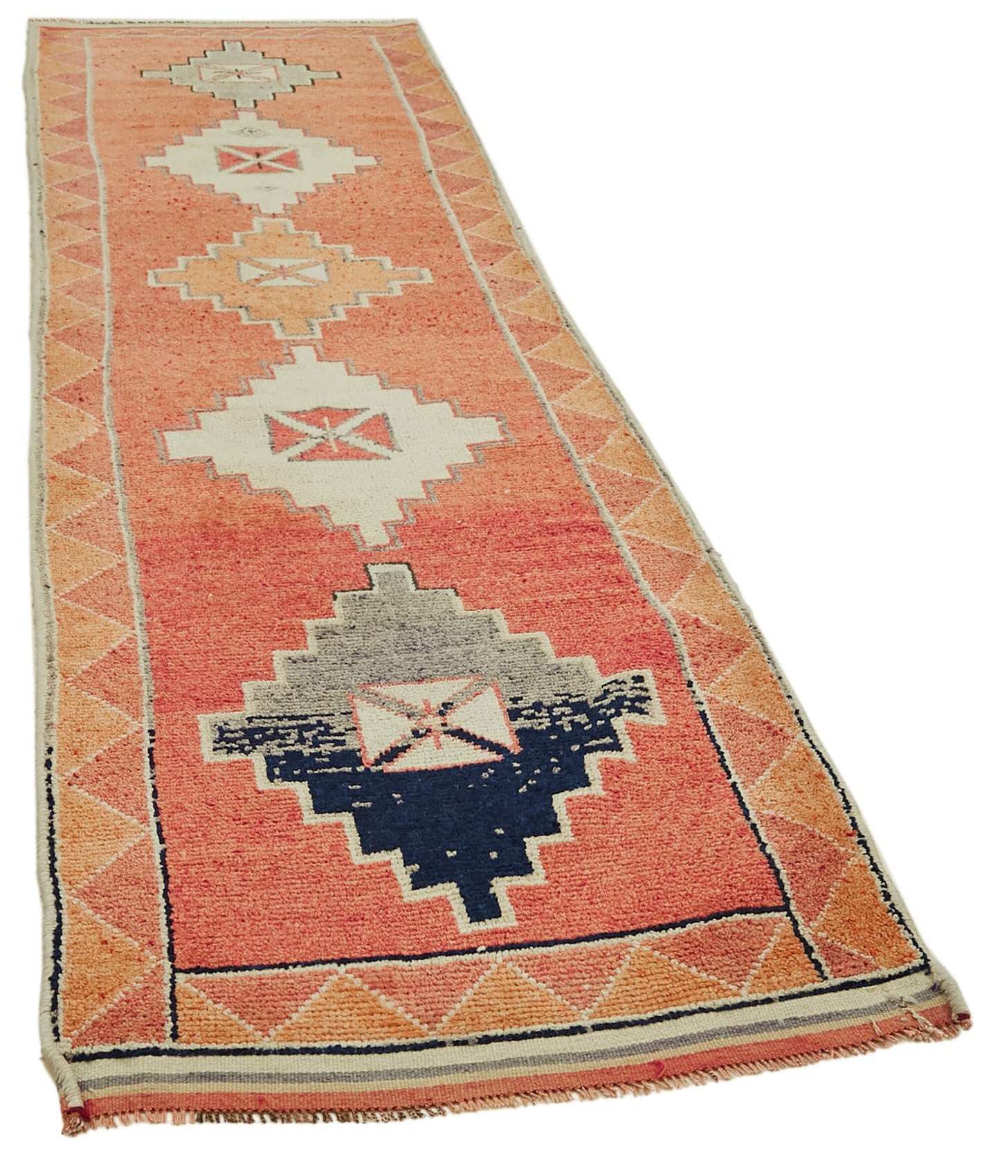 3x12 Orange Boho Runner Rugs - 41363