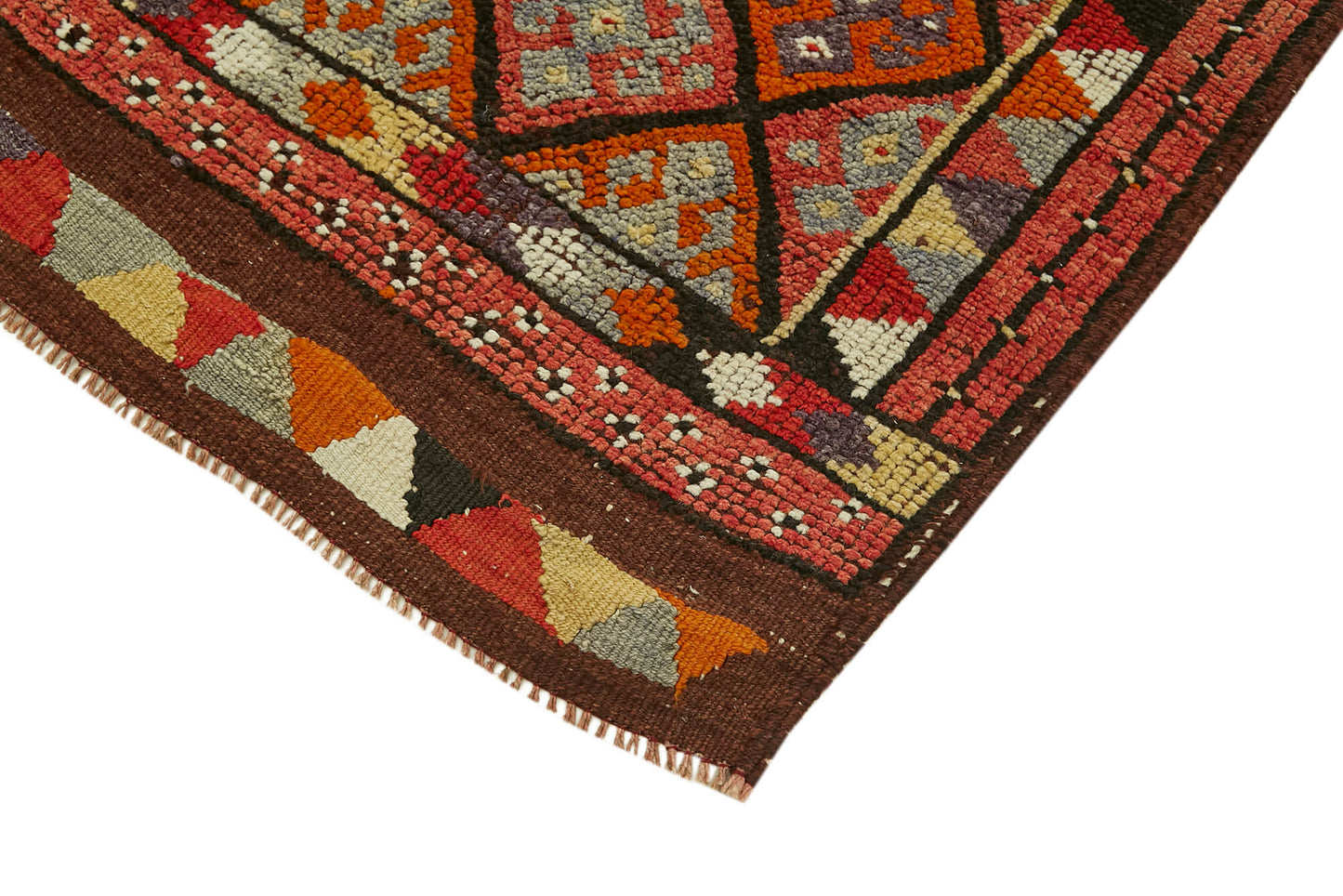 3x11 Red Boho Runner Rugs - 41364