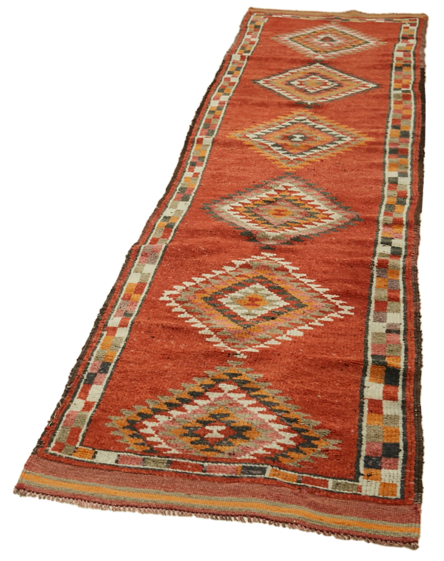 3x12 Red Boho Runner Rugs - 41372